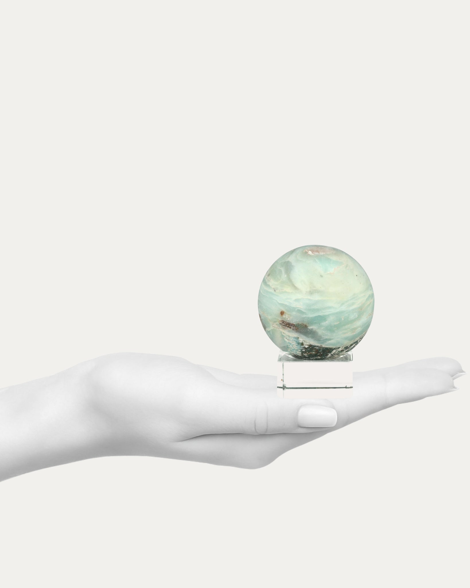 Ocean Picture Stone Sphere