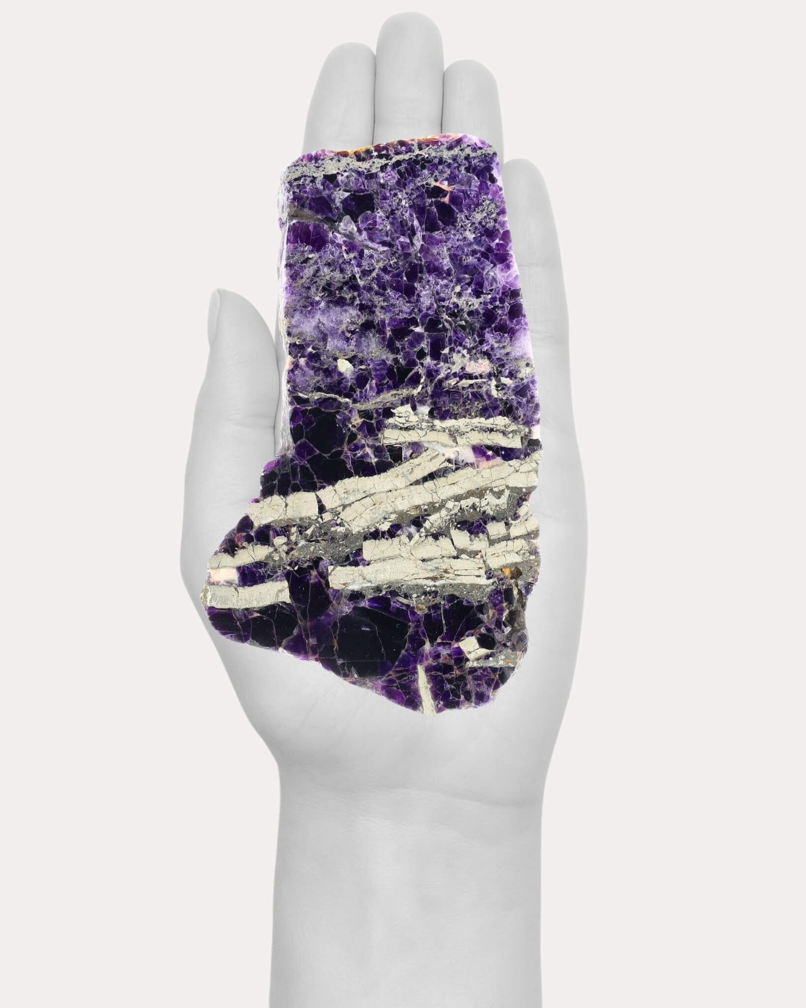 Fluorite With Pyrtie Slab - 46