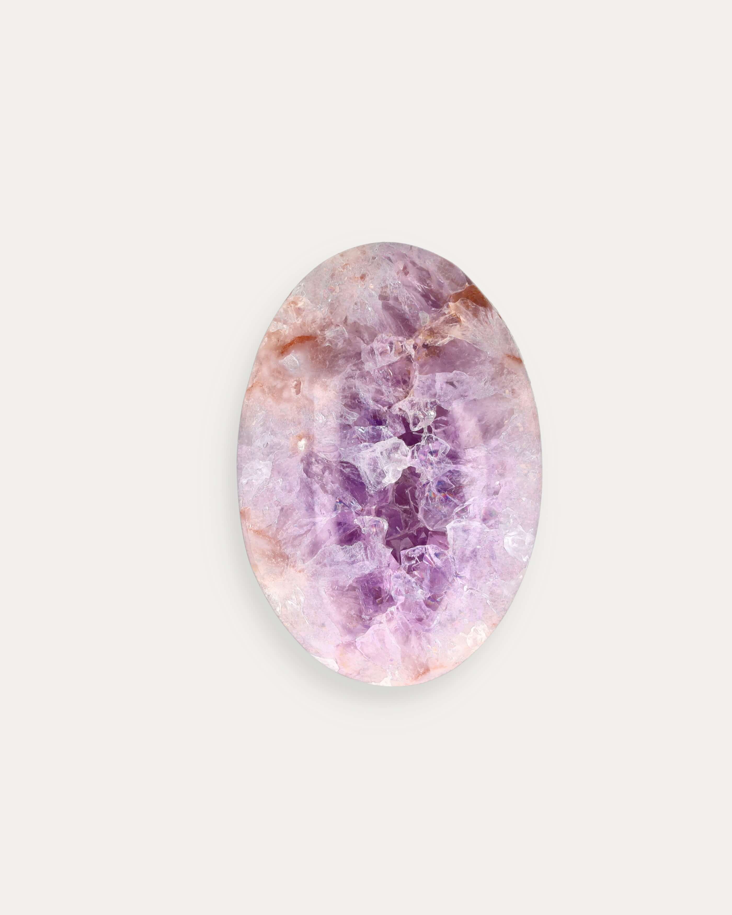 Amethyst Flower Agate Palm - 25G