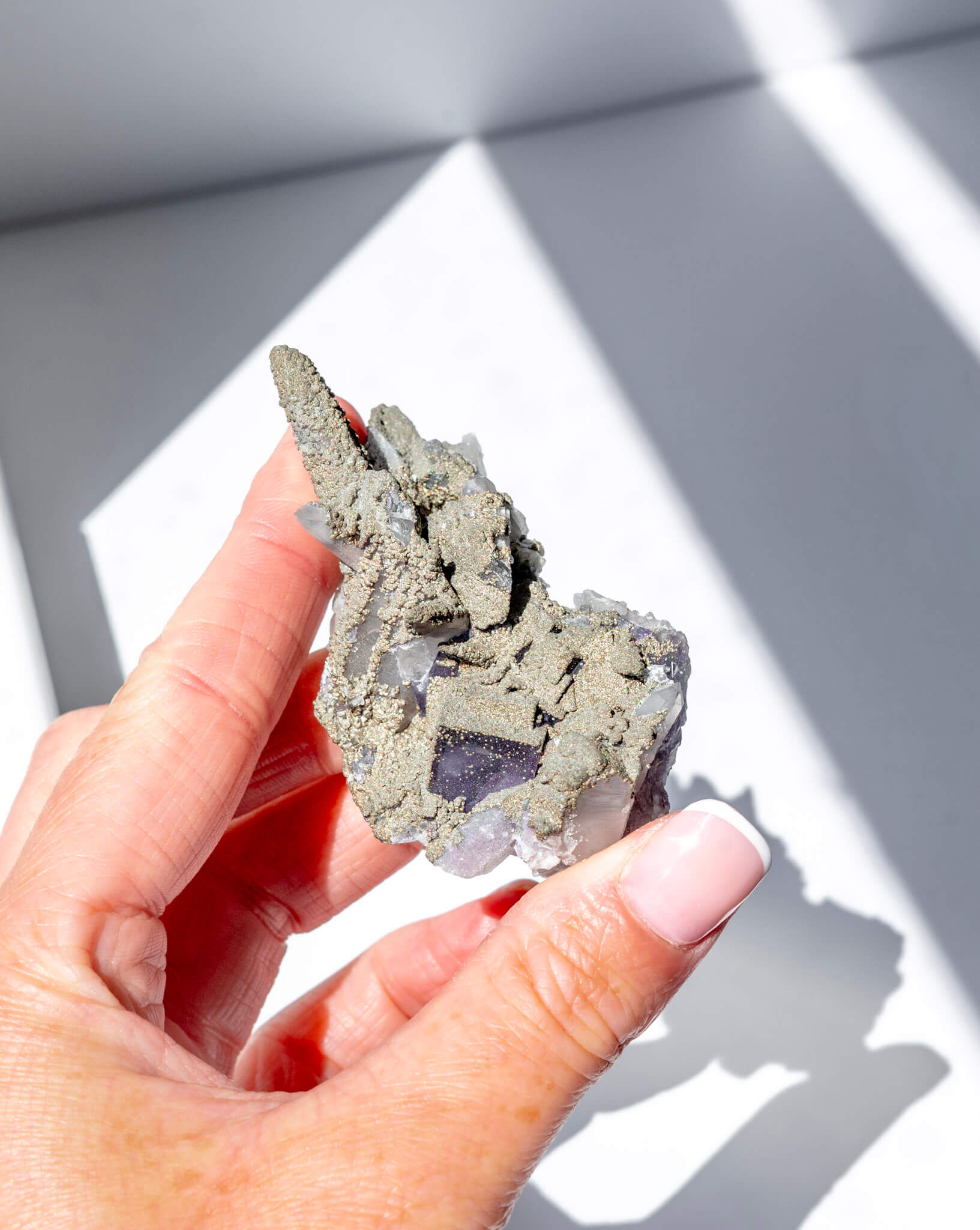 Matcha Quartz With Fluorite - 40