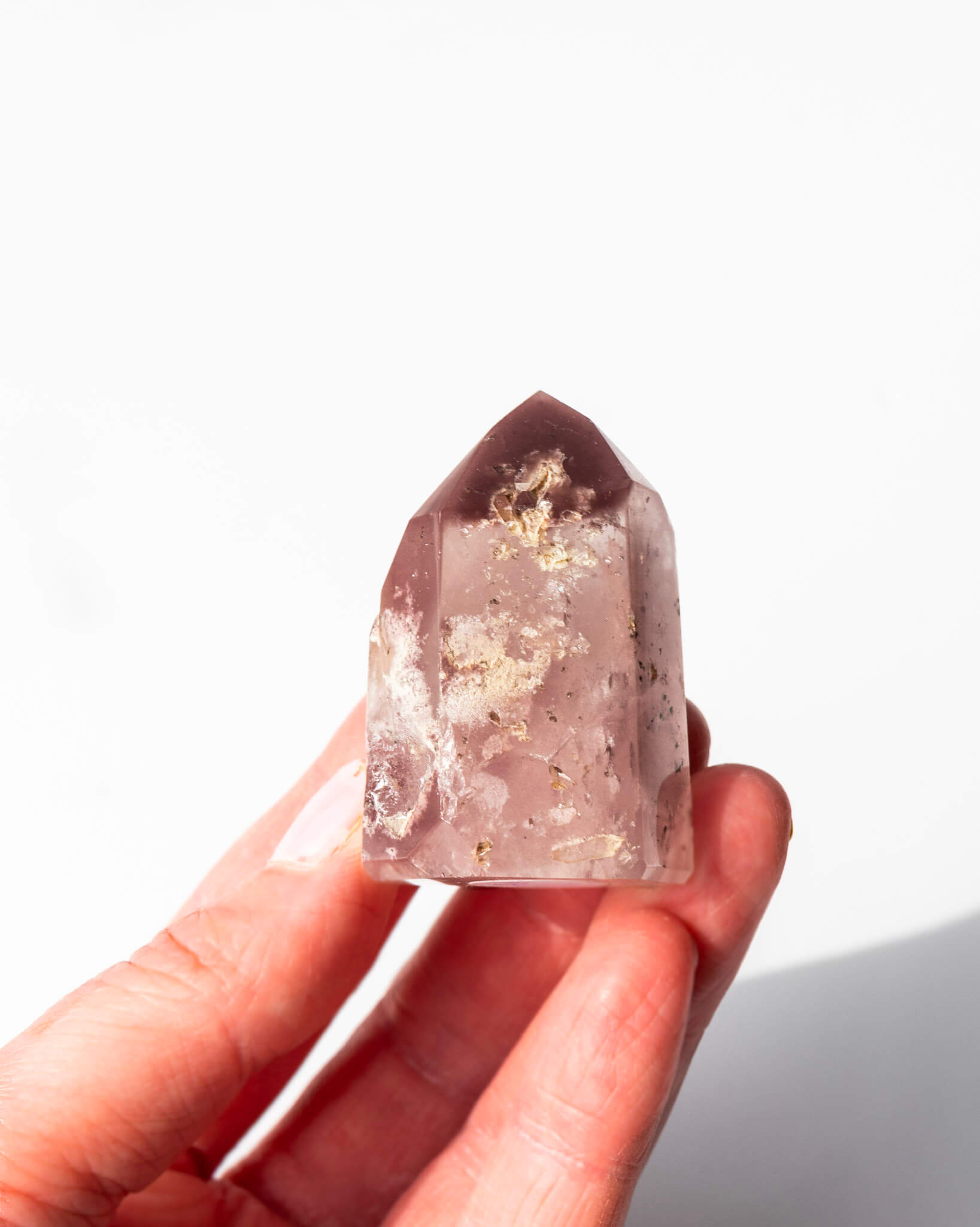Pink Lithium Tower Healing Crystal