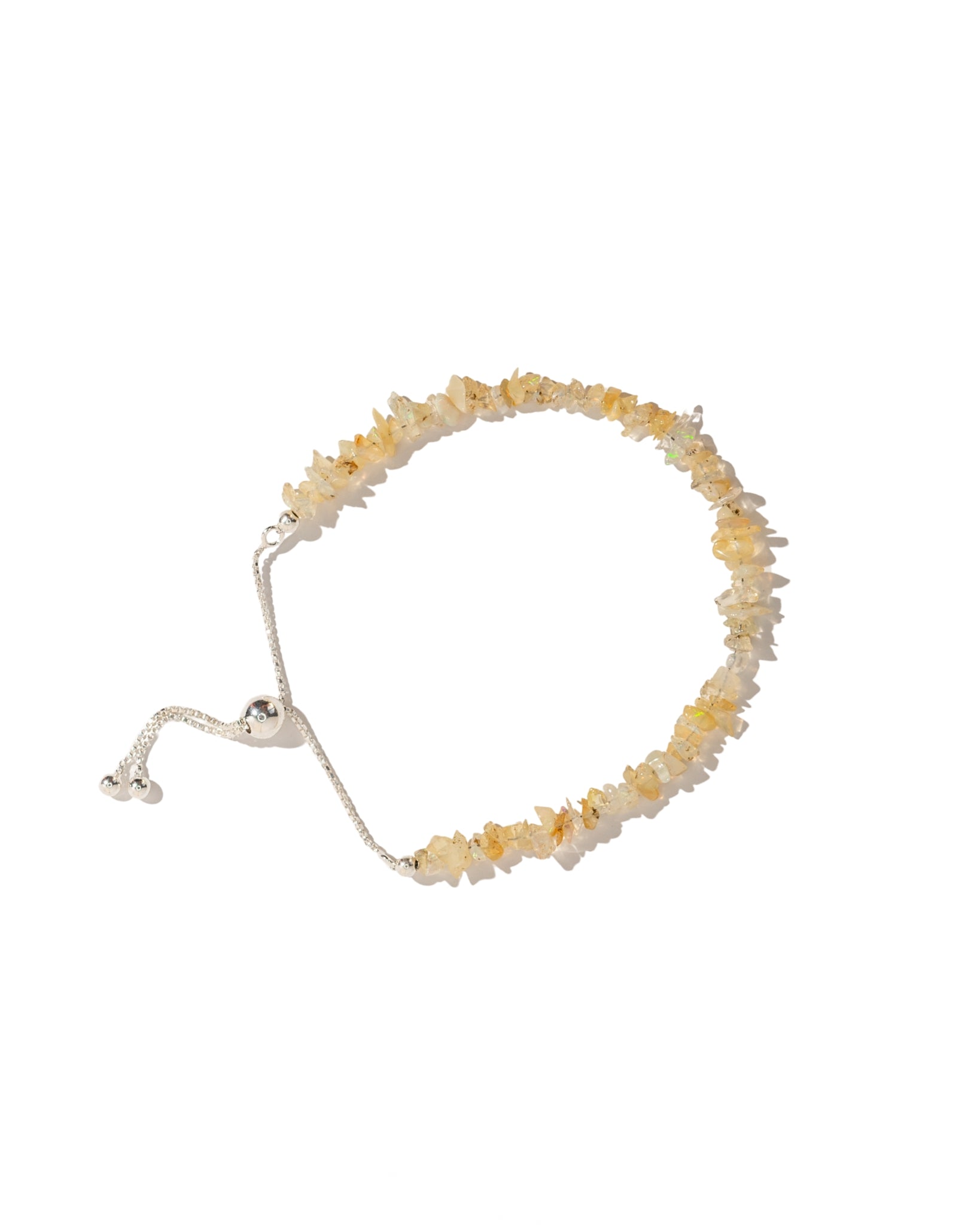 Ethiopian Opal Raw Chip Bracelet 925 Sterling Silver