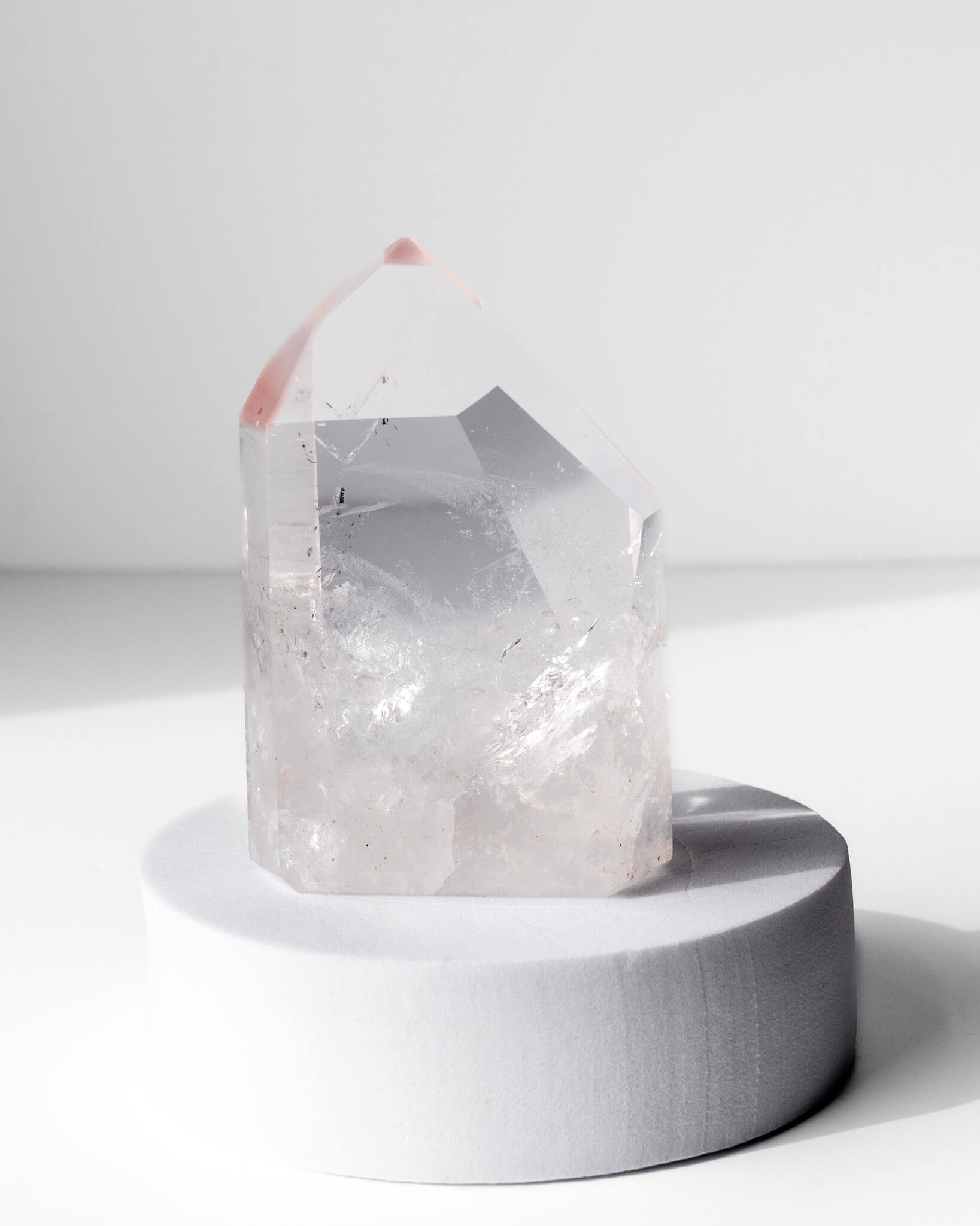 Pink Lithium Quartz Tower Healing Crystal