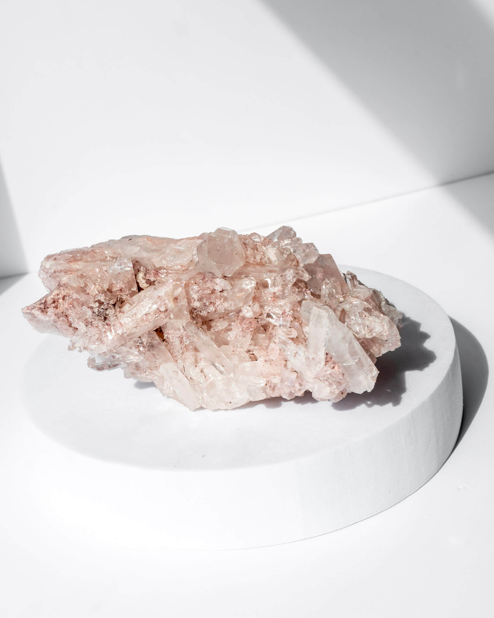 Sacred Pink Lemurian Cluster Healing Crystal