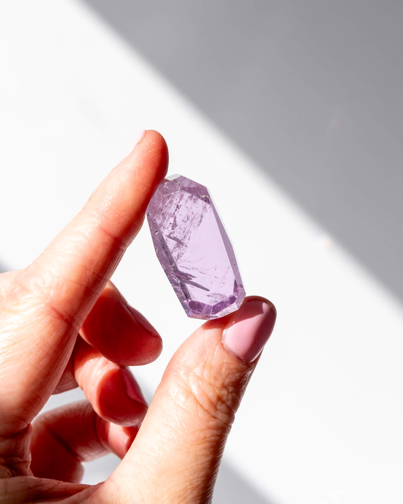 Faceted Kunzite Healing Crystal