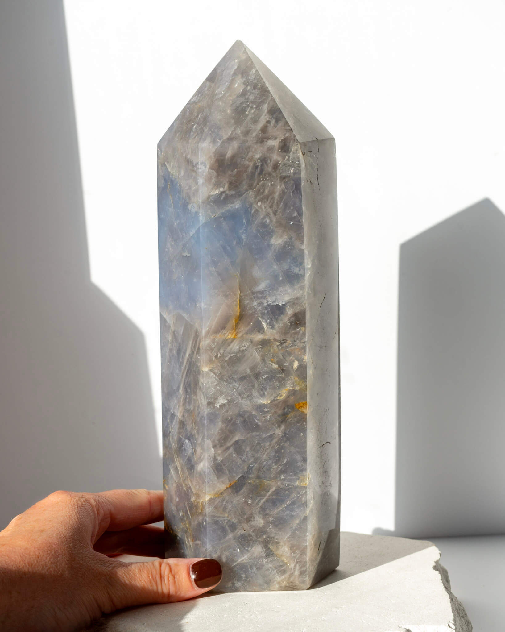 Blue Rose Quartz Tower - 547