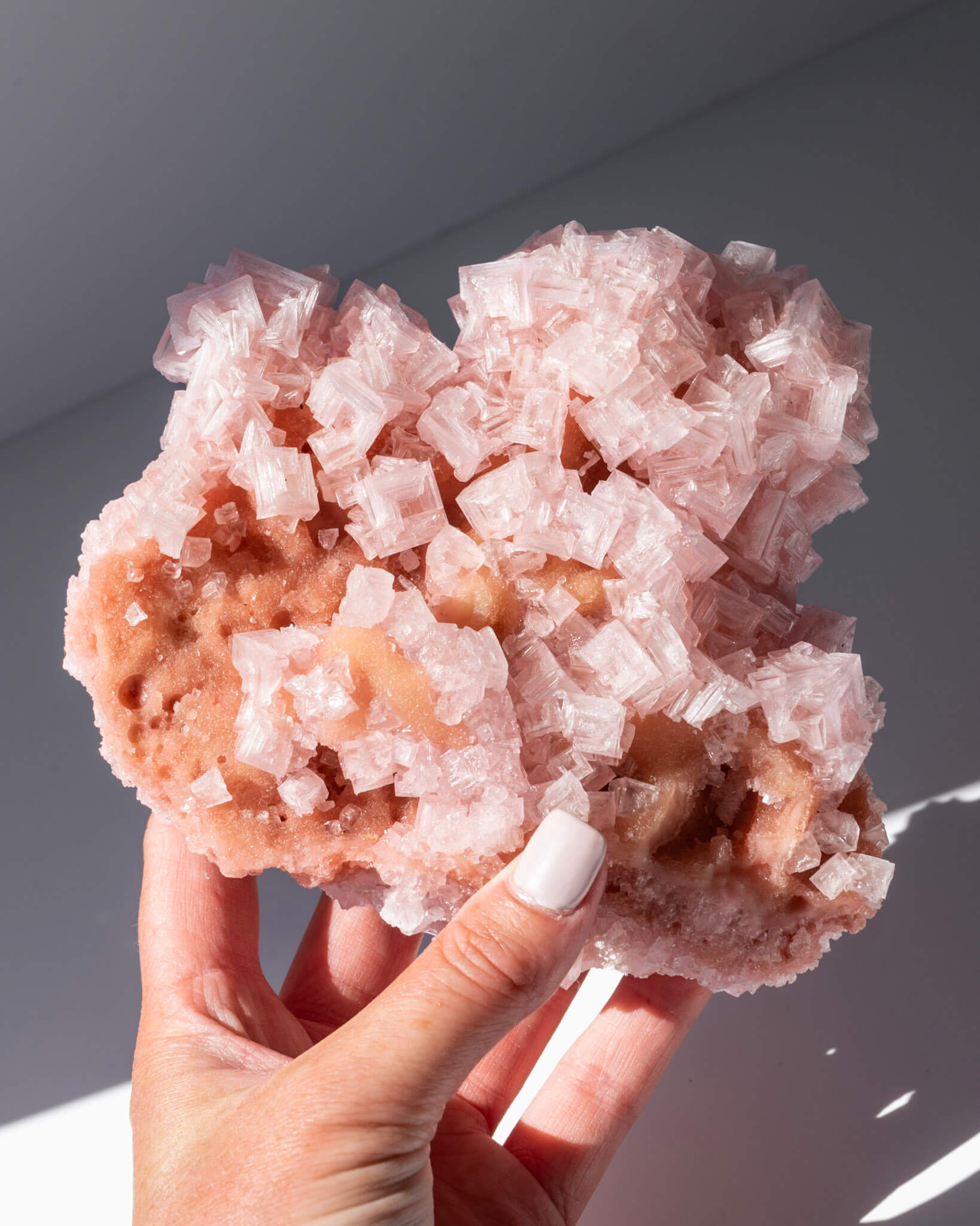 Pink Halite Cluster - 190