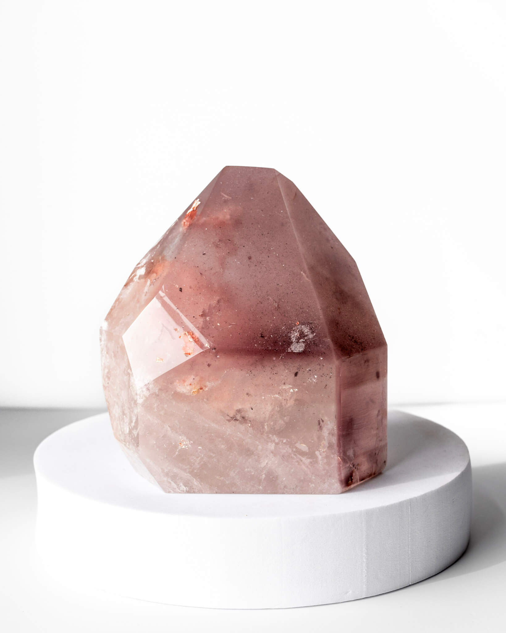 Pink Lithium Quartz Tower Healing Crystal