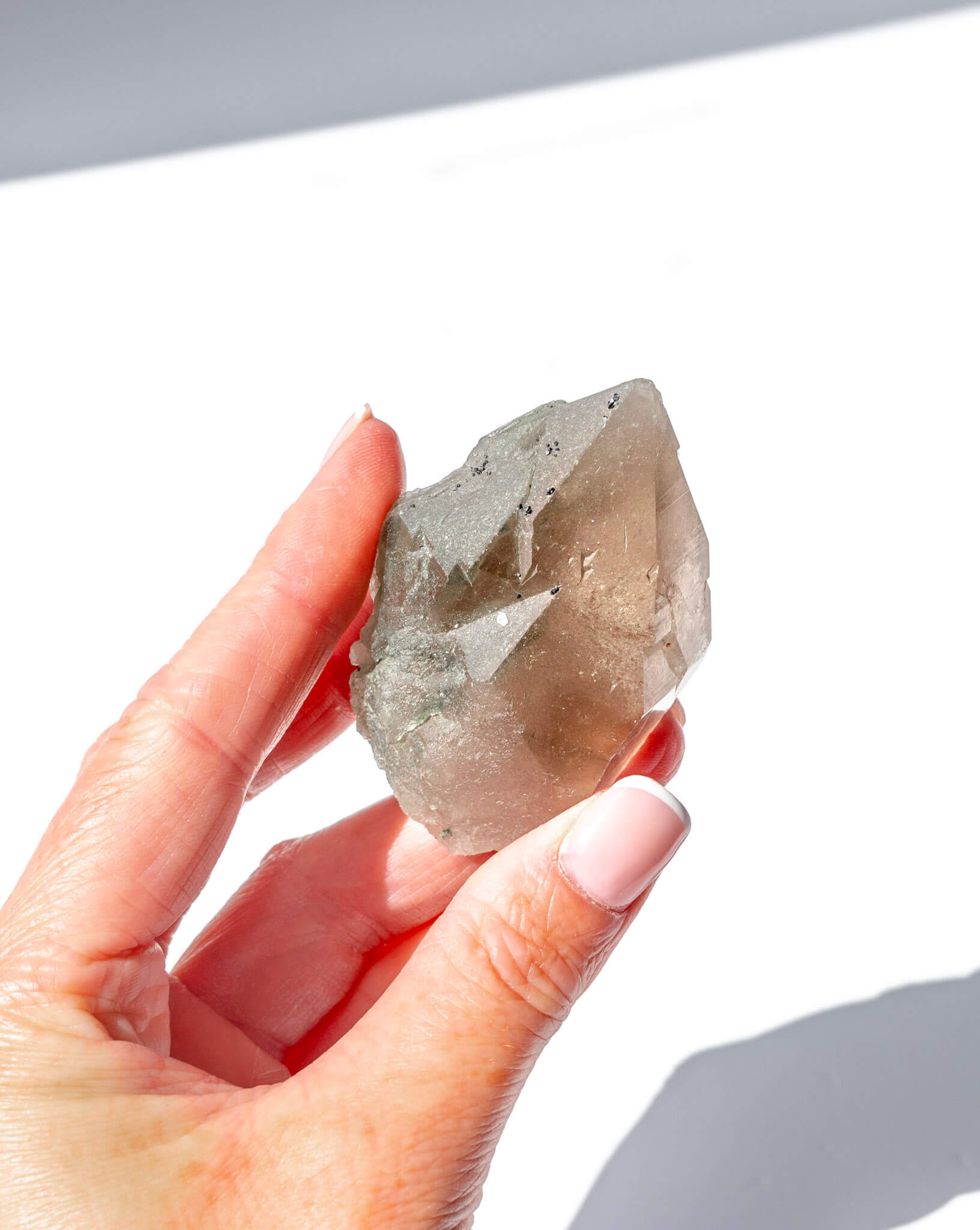Smoky Himalayan Quartz With Chlorite - 19N
