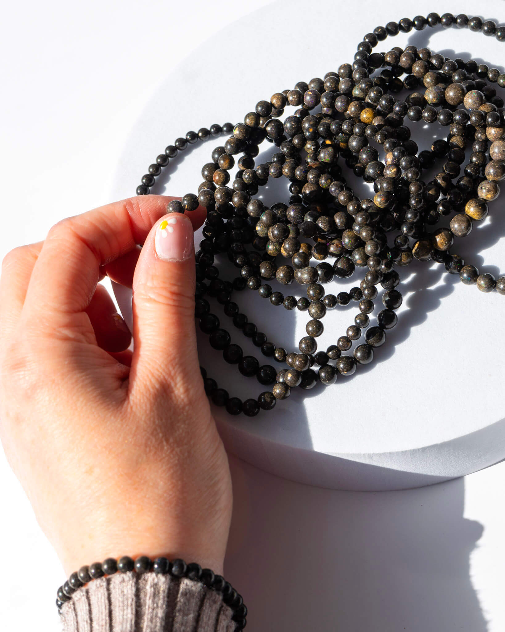 Australian Opal 8mm Bracelet Healing Crystal