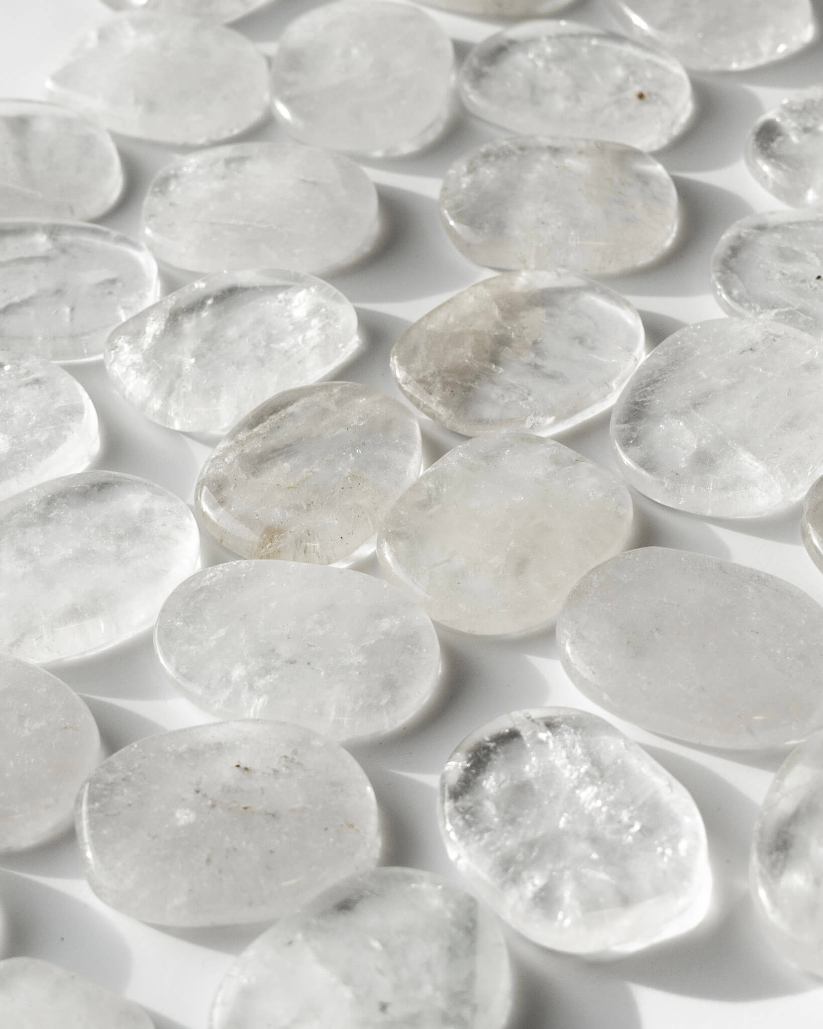 Clear Quartz Worry Stone Healing Crystal