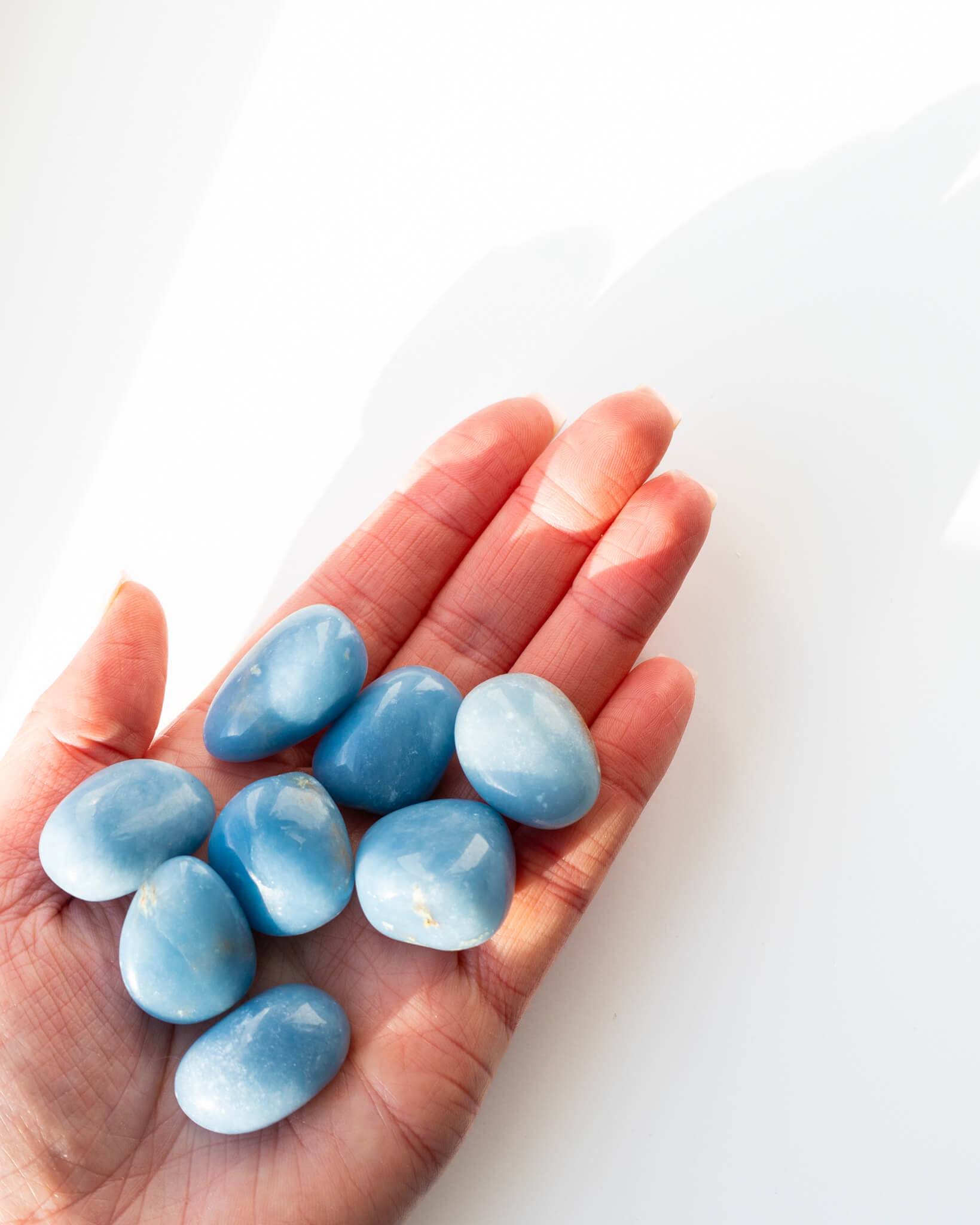 Angelite Tumble Stone Healing Crystal