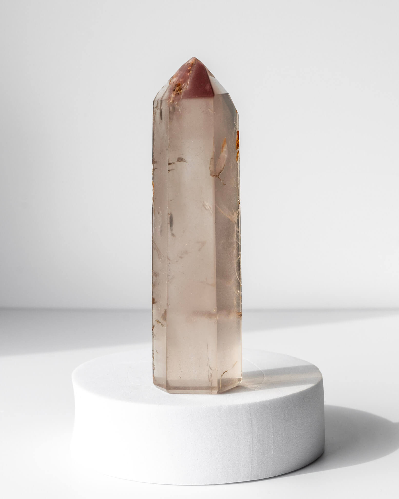 Pink Lithium Quartz Tower Healing Crystal