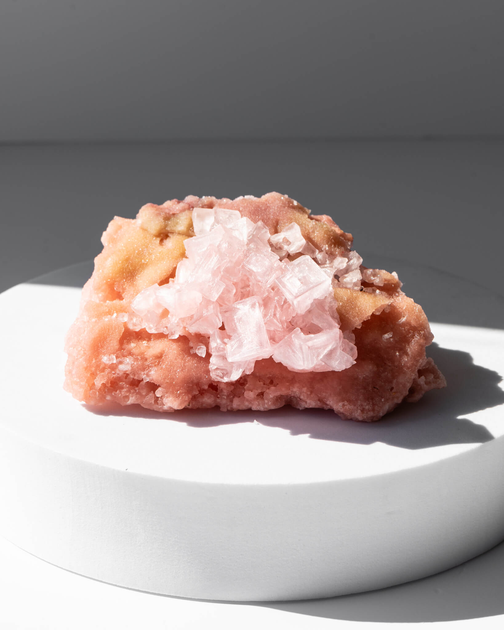 Pink Halite Cluster - 90