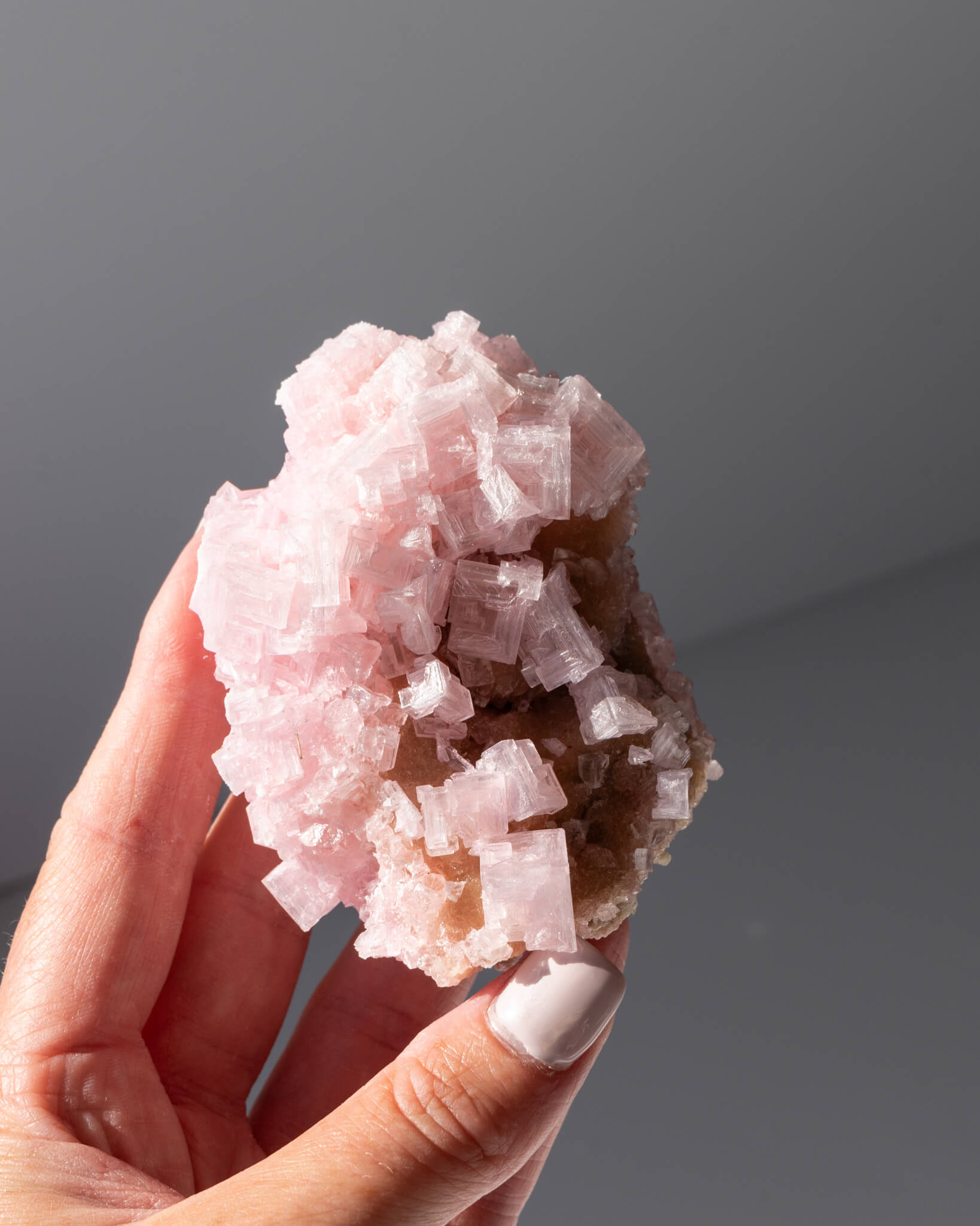 Pink Halite Cluster - 52