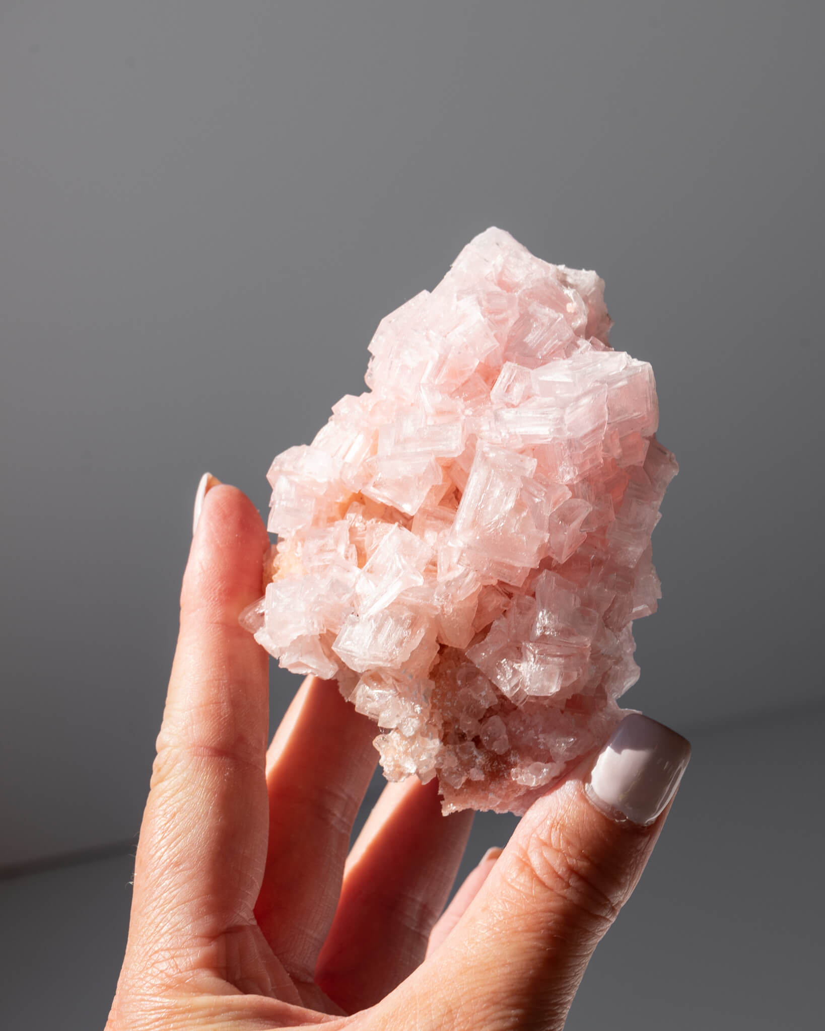 Pink Halite Cluster - 52A