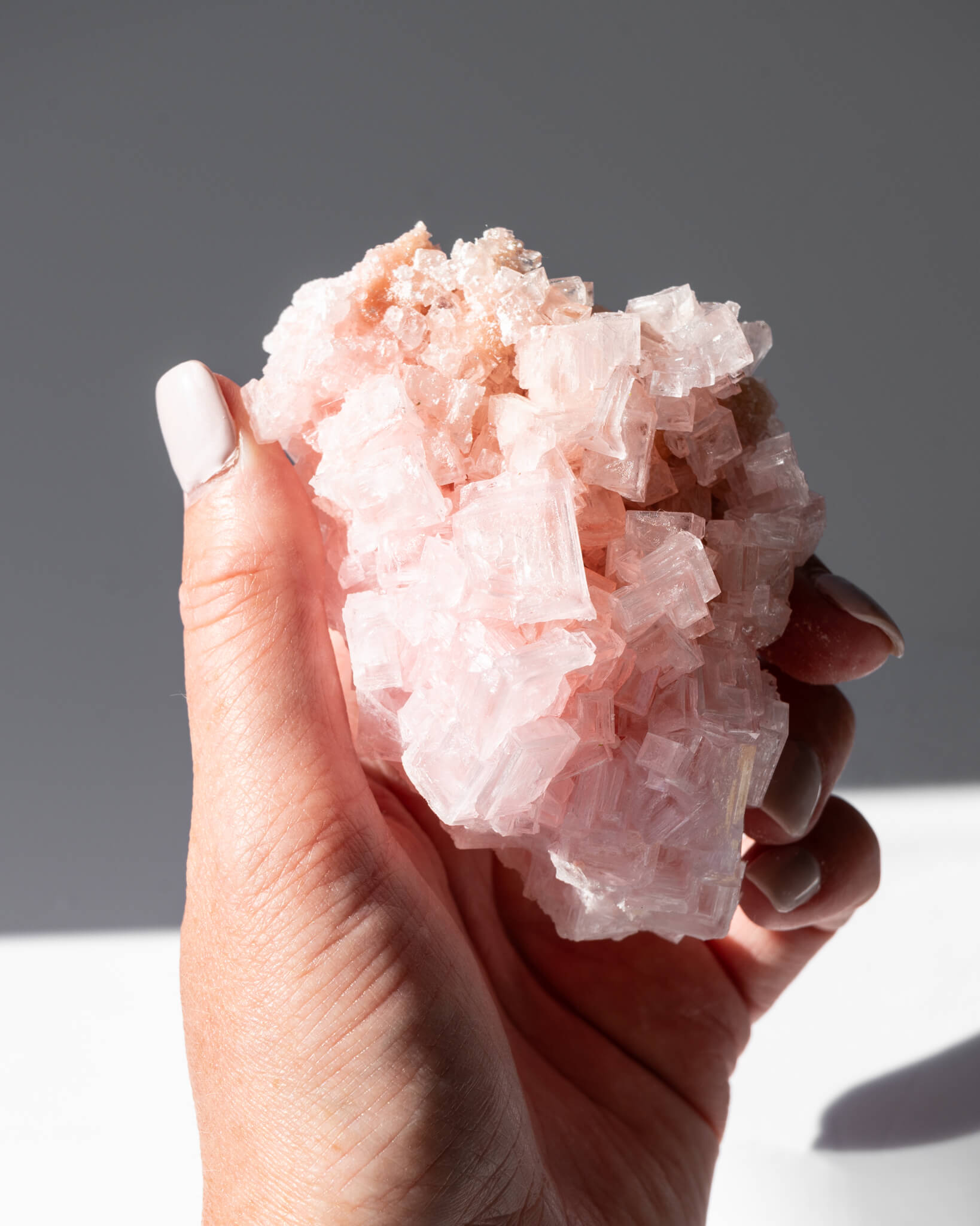 Pink Halite Cluster - 52A