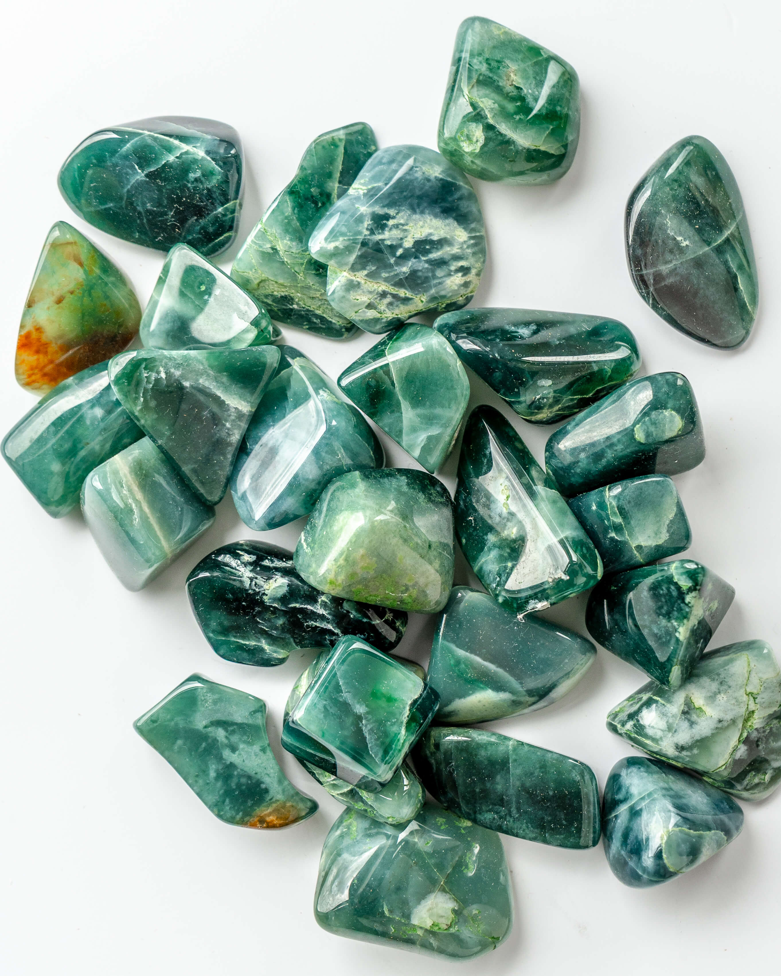 Jadeite Crystal Tumble Stone