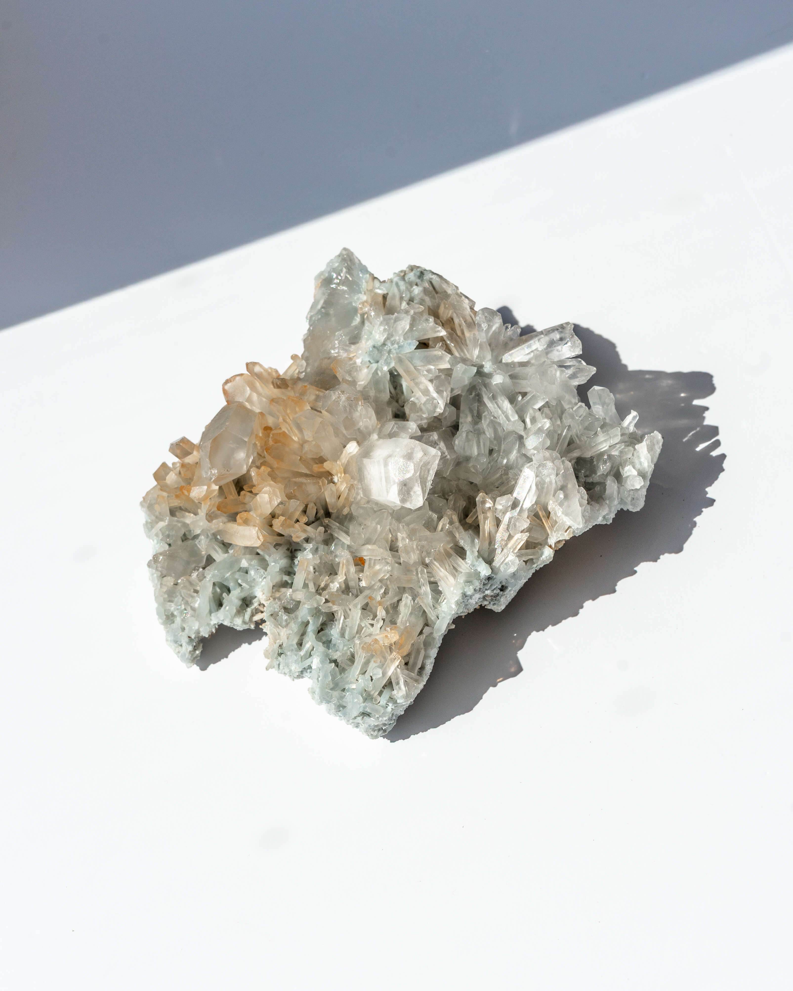 Blue Tara Golden Healer Crystal Cluster