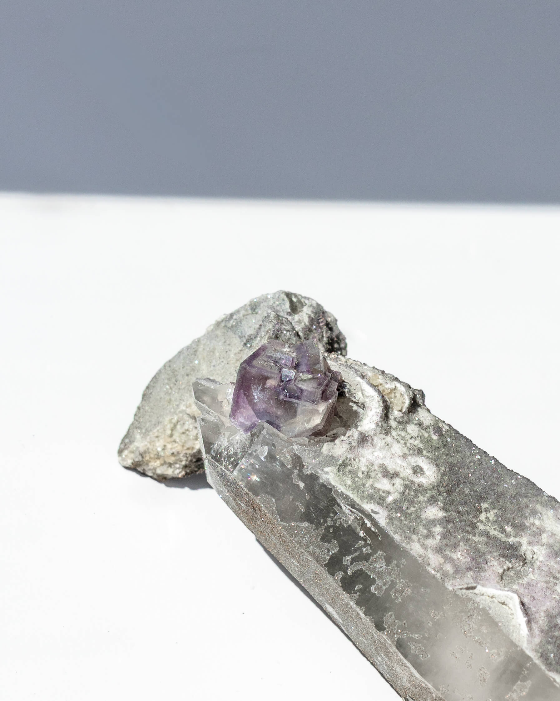 Matcha Quartz With Fluorite - 90