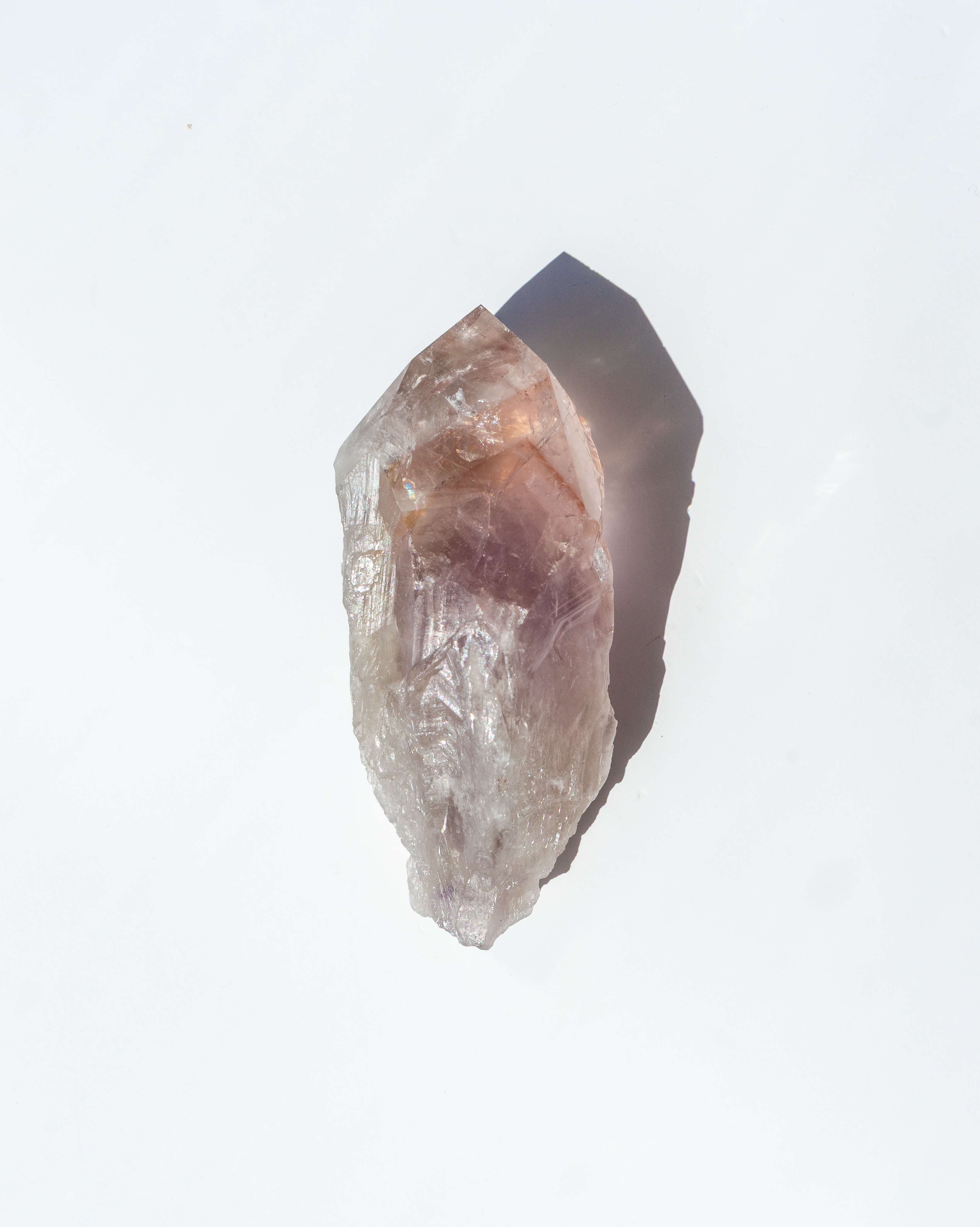 UV Reactive Phantom Powellite Amethyst Crystal Root - 70