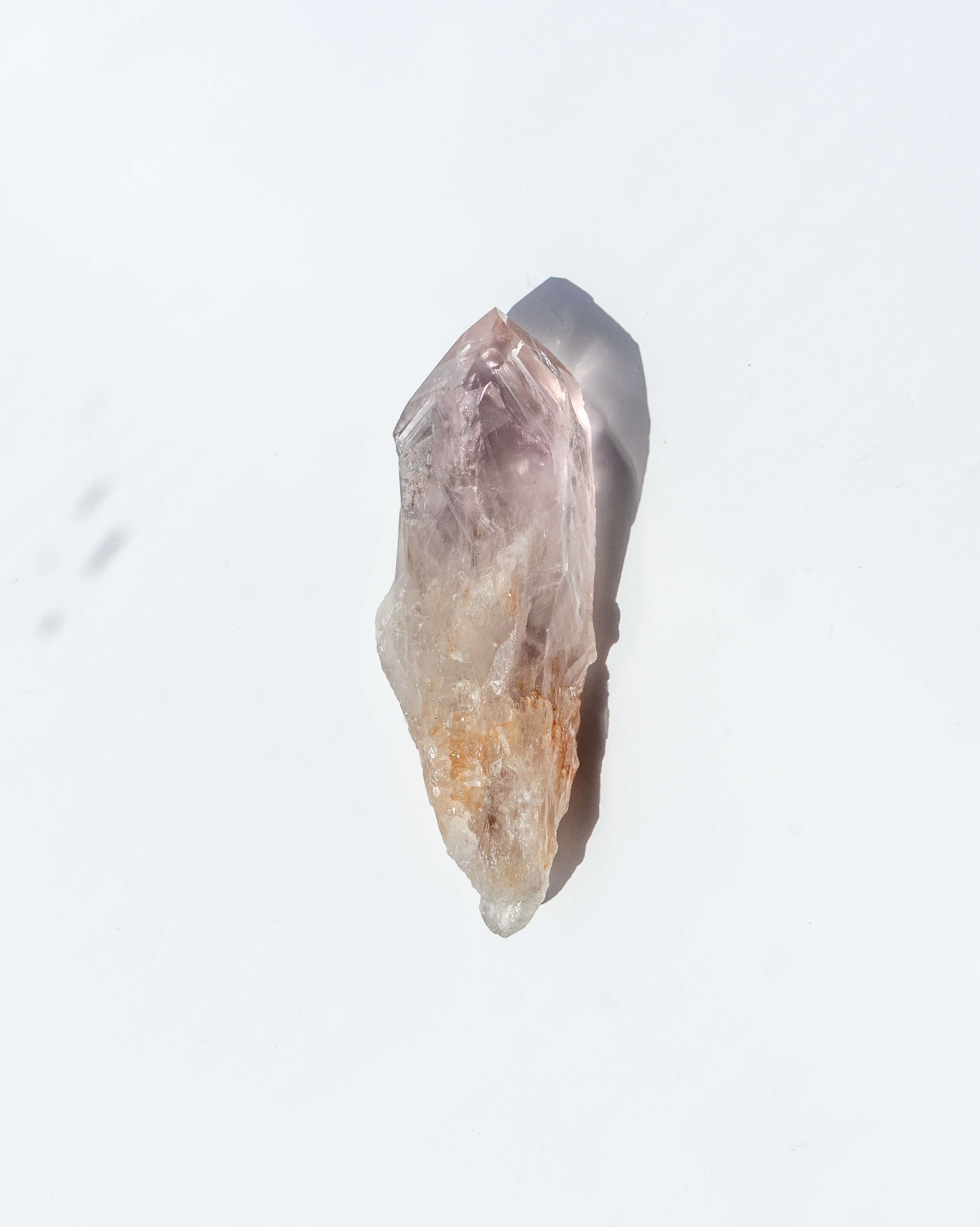 UV Reactive Phantom Powellite Amethyst Crystal Root - 30