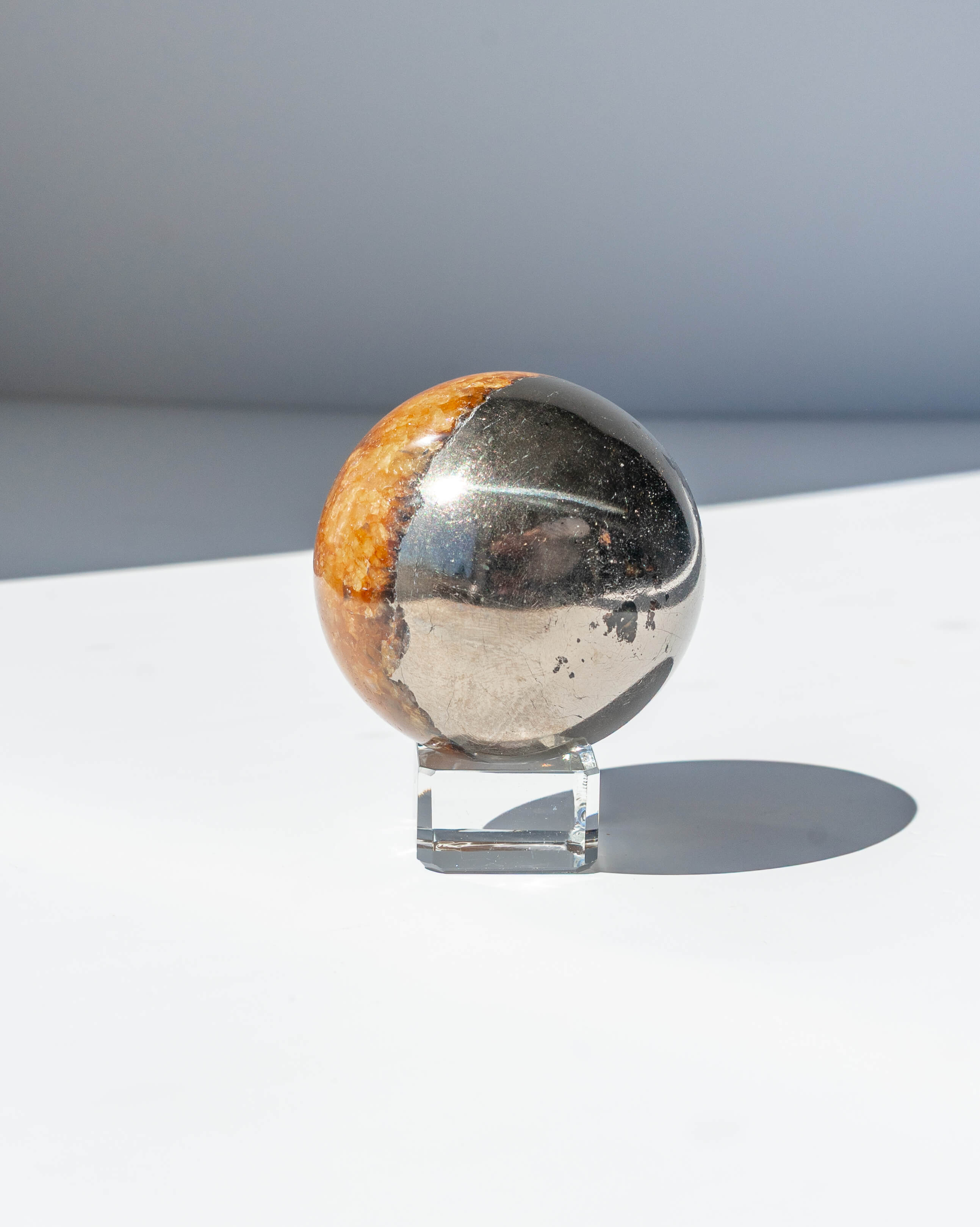 Golden Healer & Pyrite Sphere - 50