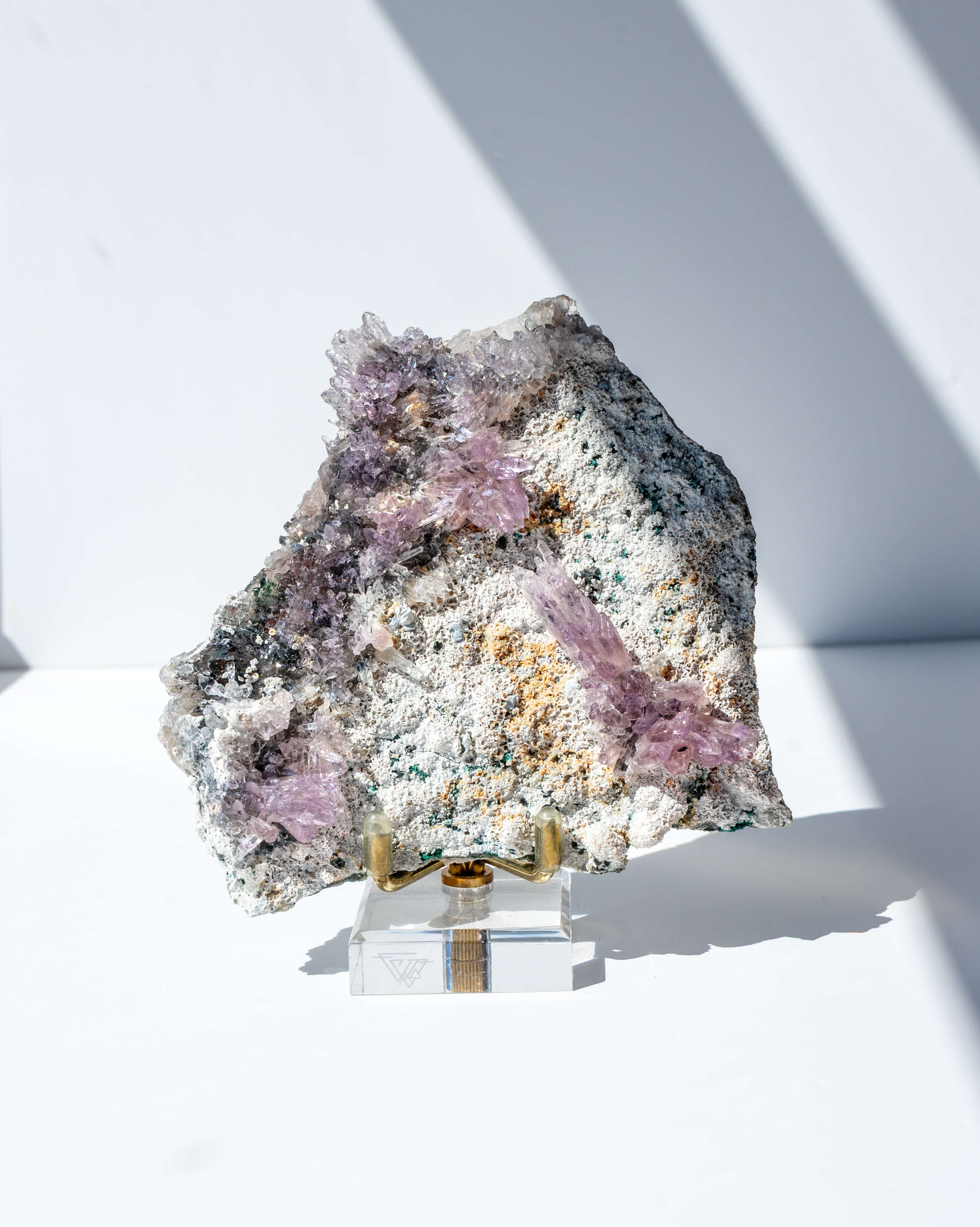 Amethyst Flower on Stand - 30