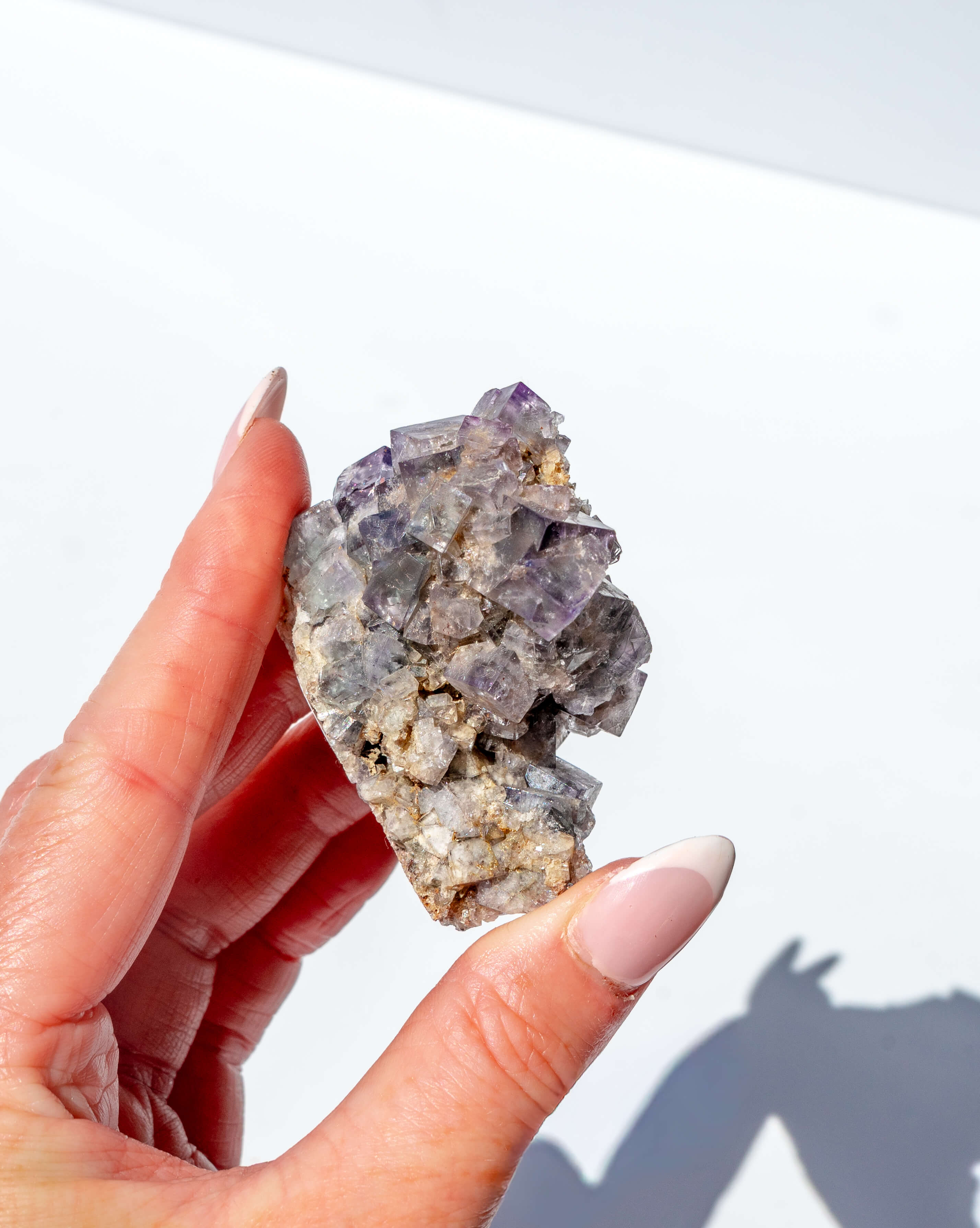 UK Fluorite Purple Rain Pocket Lady Annabella Mine - 59Q