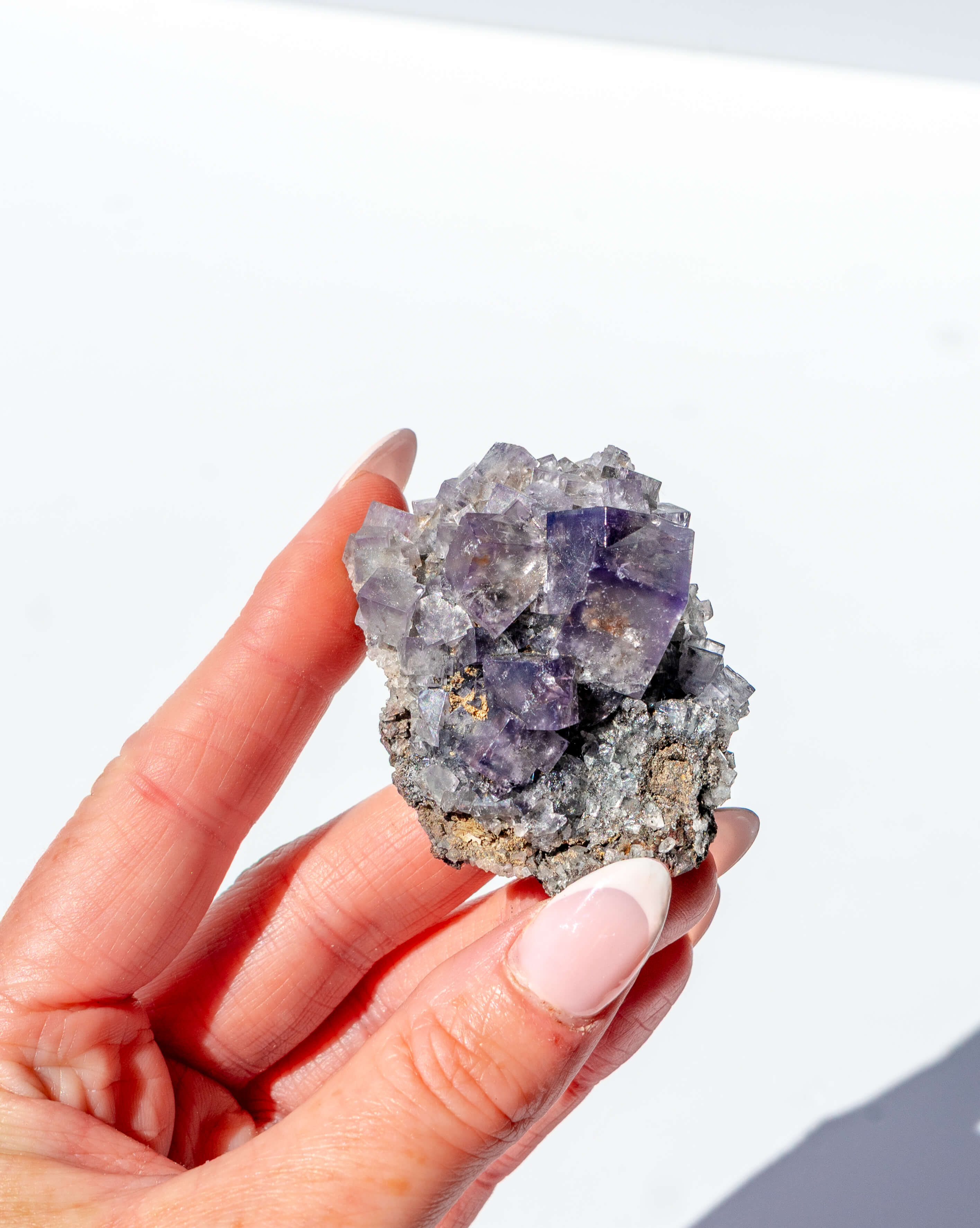 UK Fluorite Purple Rain Pocket Lady Annabella Mine - 40Q