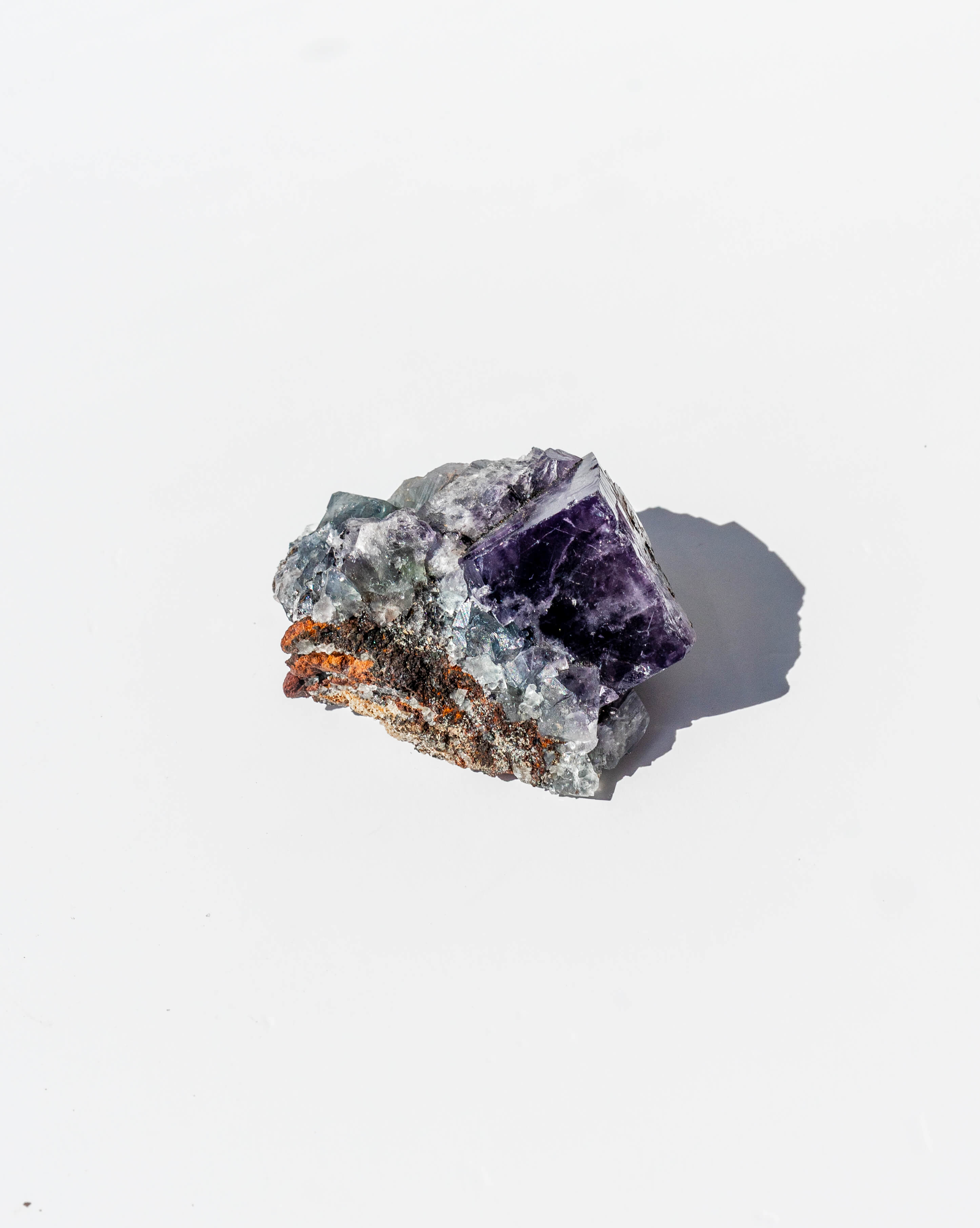 UK Fluorite Purple Rain Pocket Lady Annabella Mine - 48Q