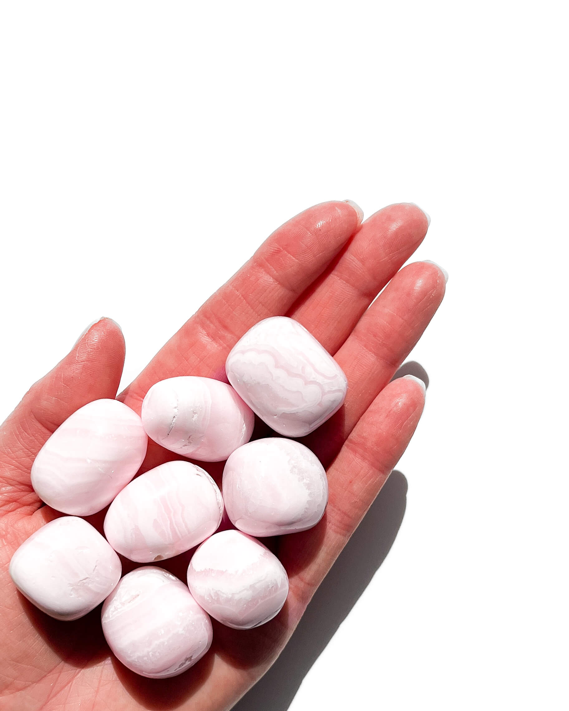 Mangano Calcite Tumble Stone Healing Crystal