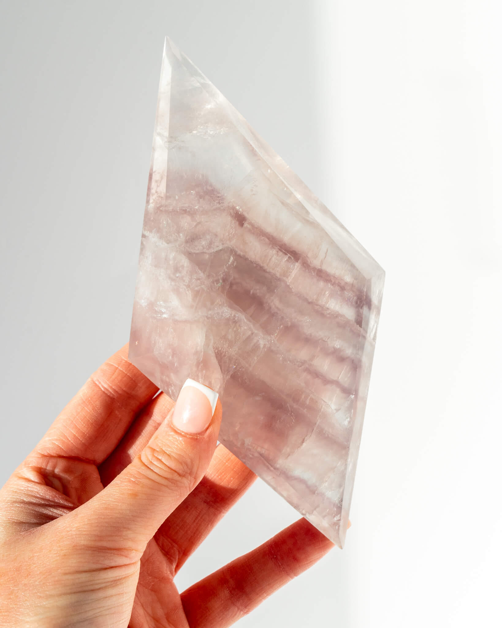 Lavender Fluorite Diamond Healing Crystal