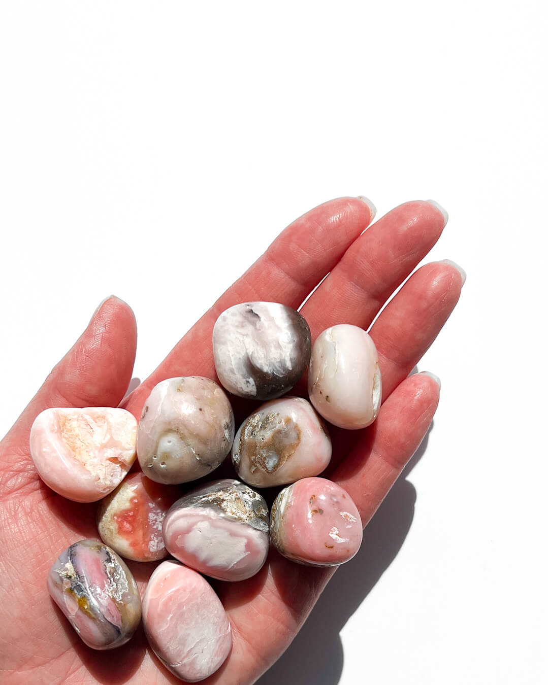 Pink Opal Tumble Stone Healing Crystal