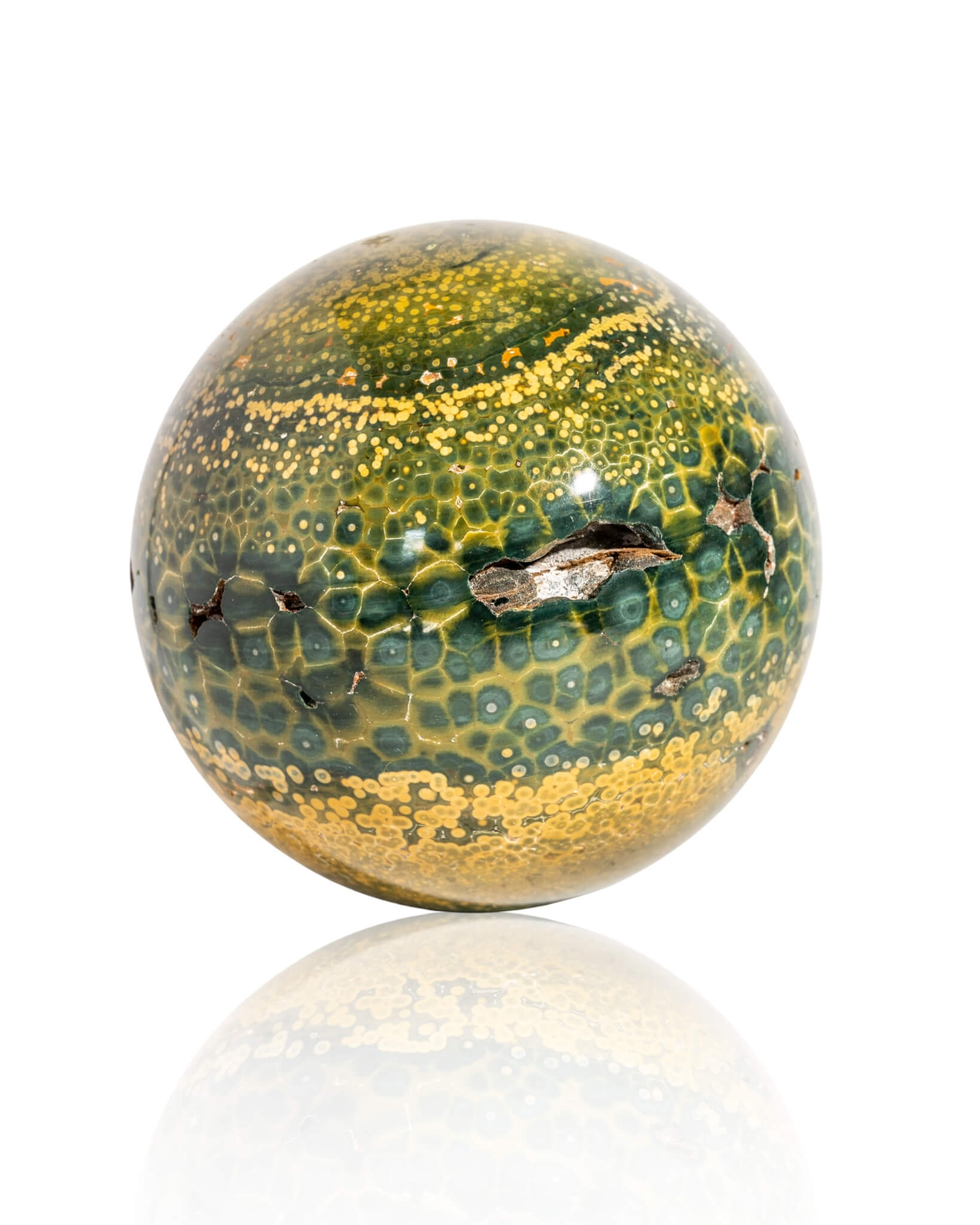 Kambamby Ocean Jasper Sphere - 189