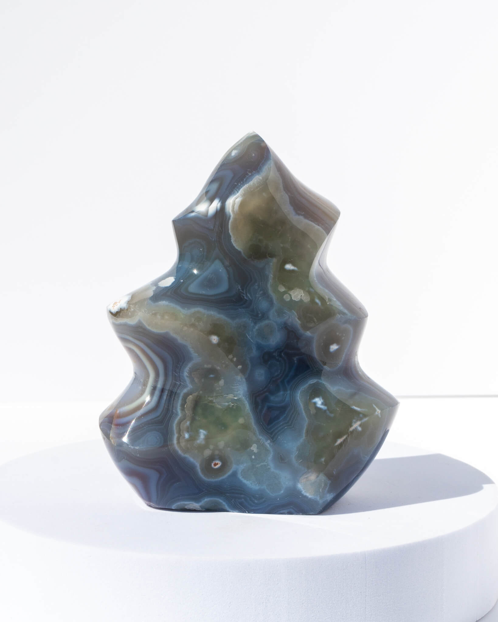 Orca Agate Flame Healing Crystal