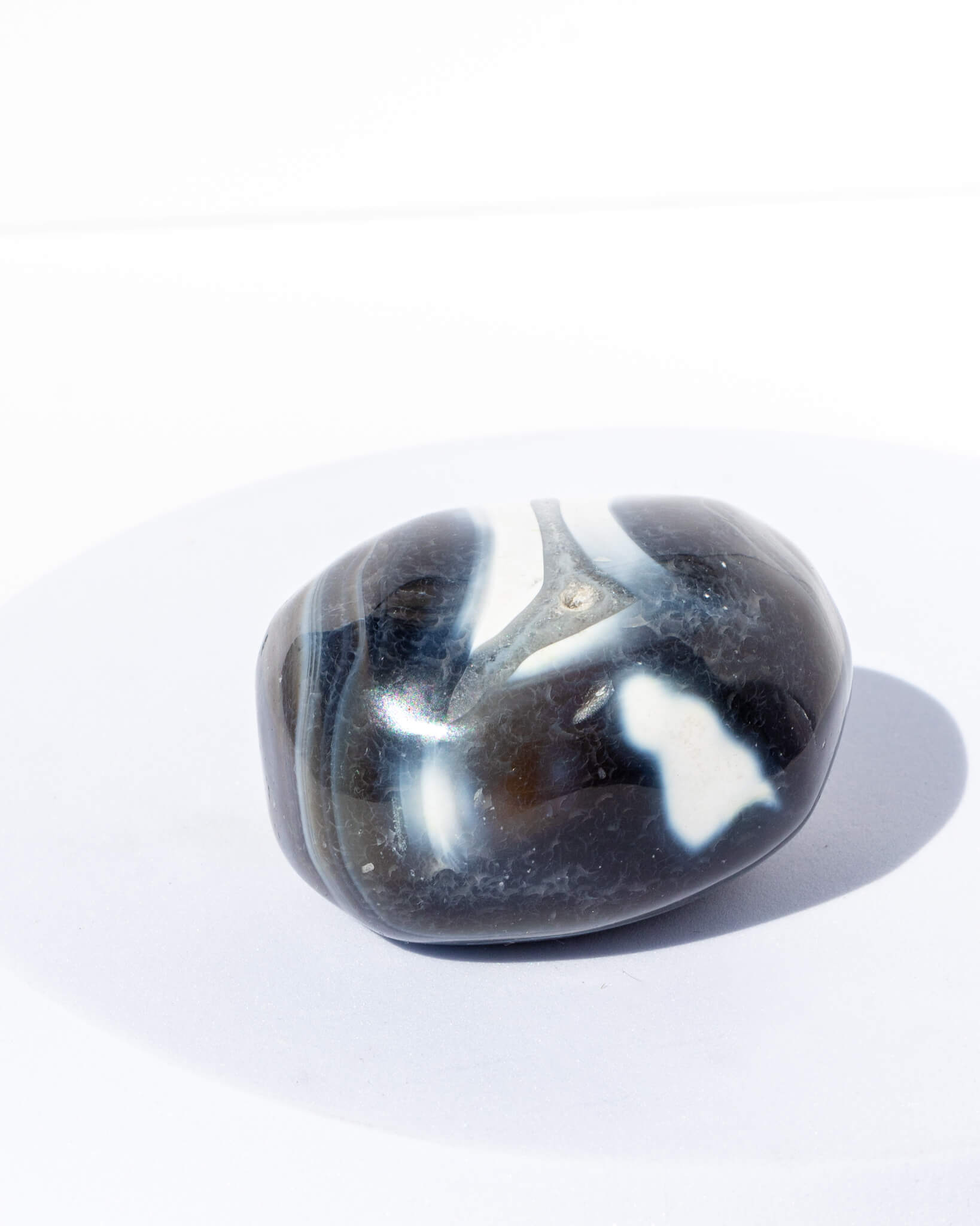 Orca Agate Palm Stone Healing Crystal