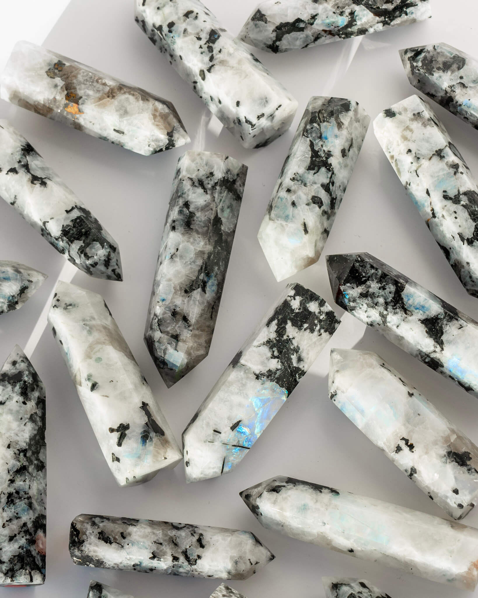 Rainbow Moonstone Point Healing Crystal