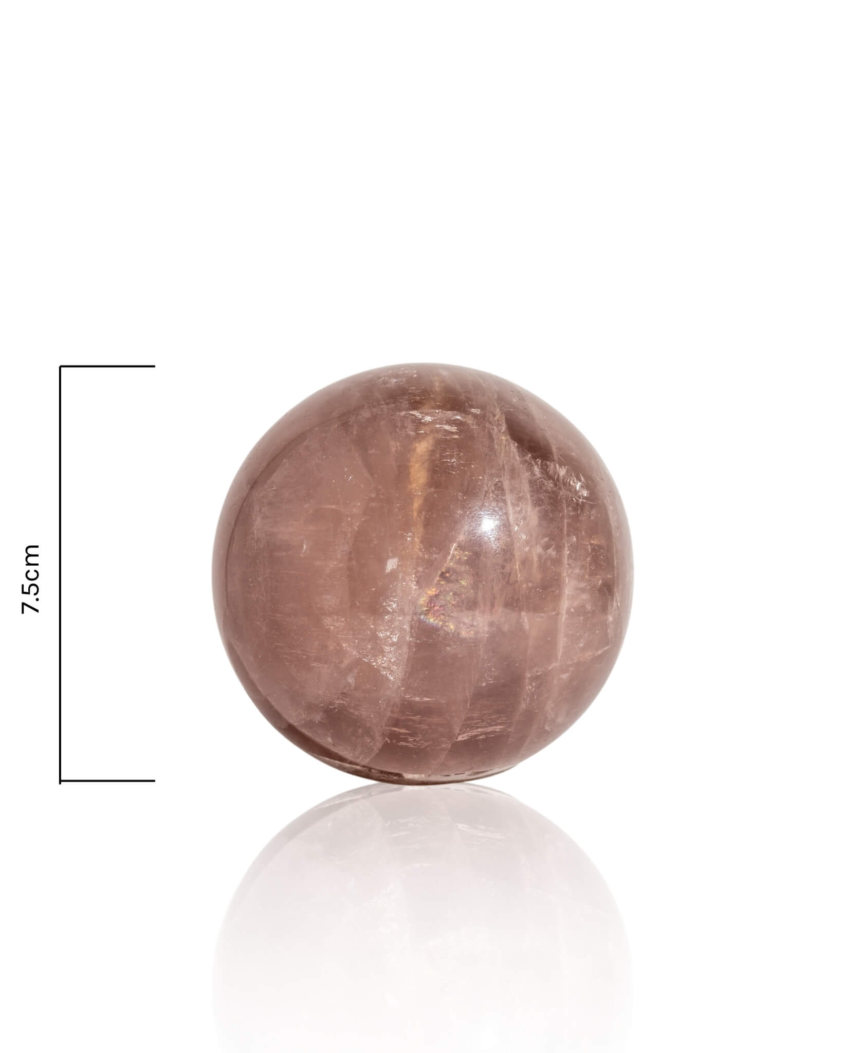 Lavender Rose Quartz Sphere - 47