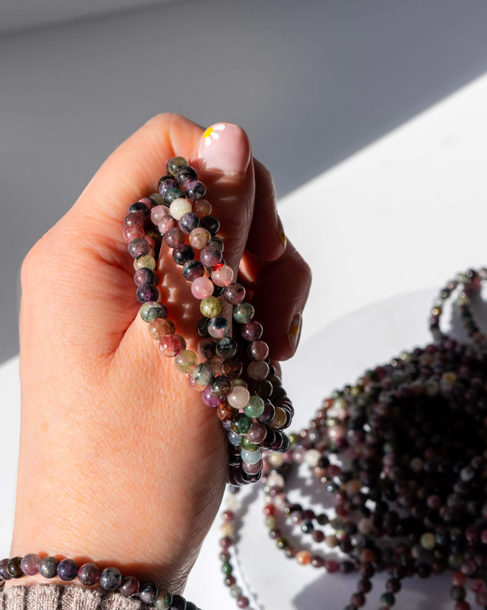 Watermelon Tourmaline 8mm Bracelet Healing Crystal