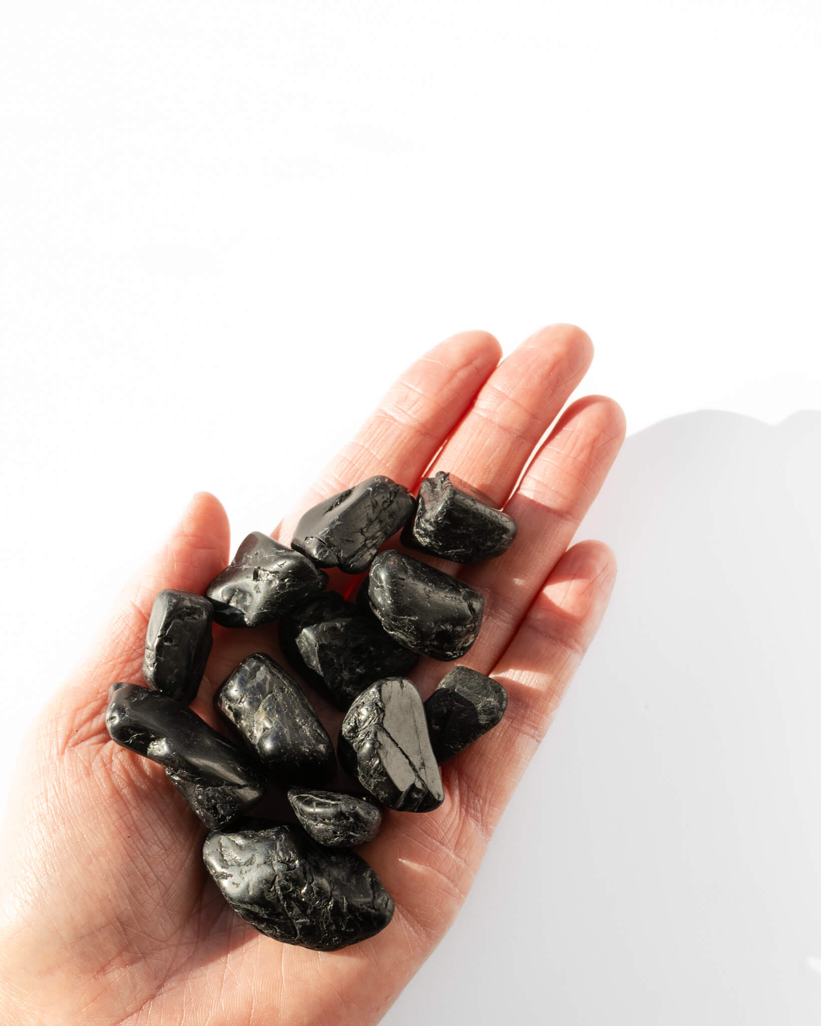 Black Tourmaline Tumble Stones Healing Crystal