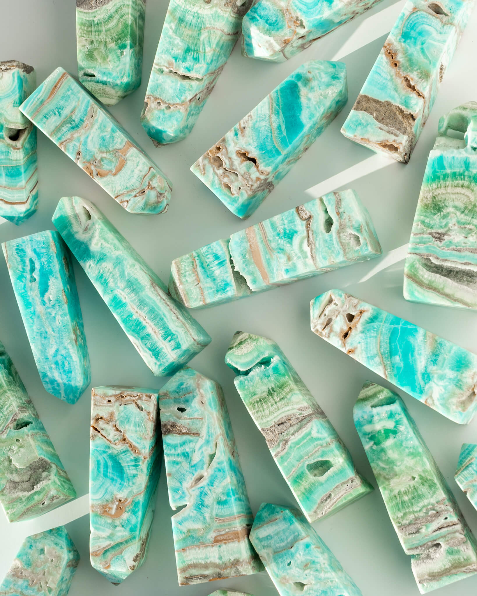 Blue Aragonite Tower Healing Crystal