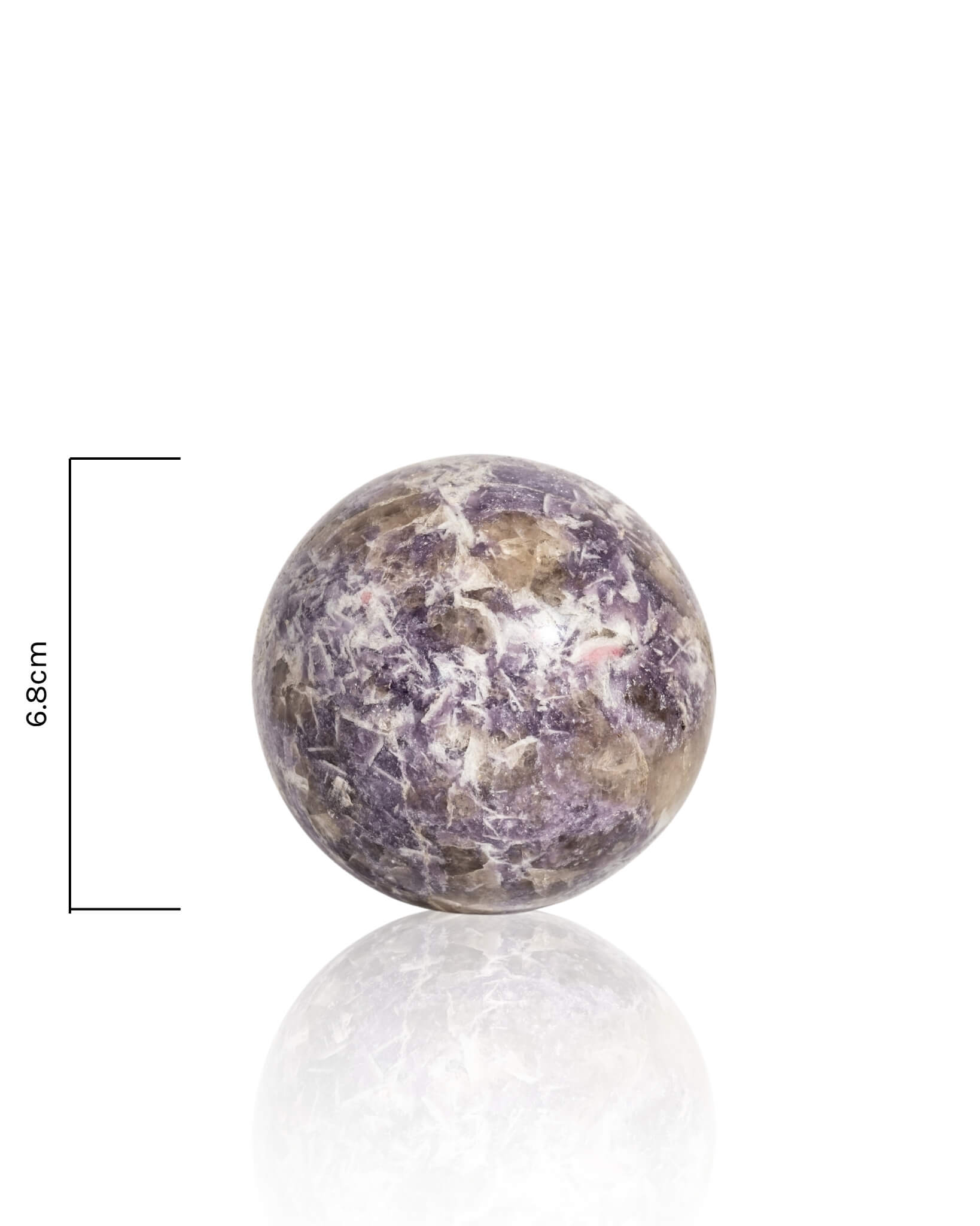 Lepidolite Sphere - 34