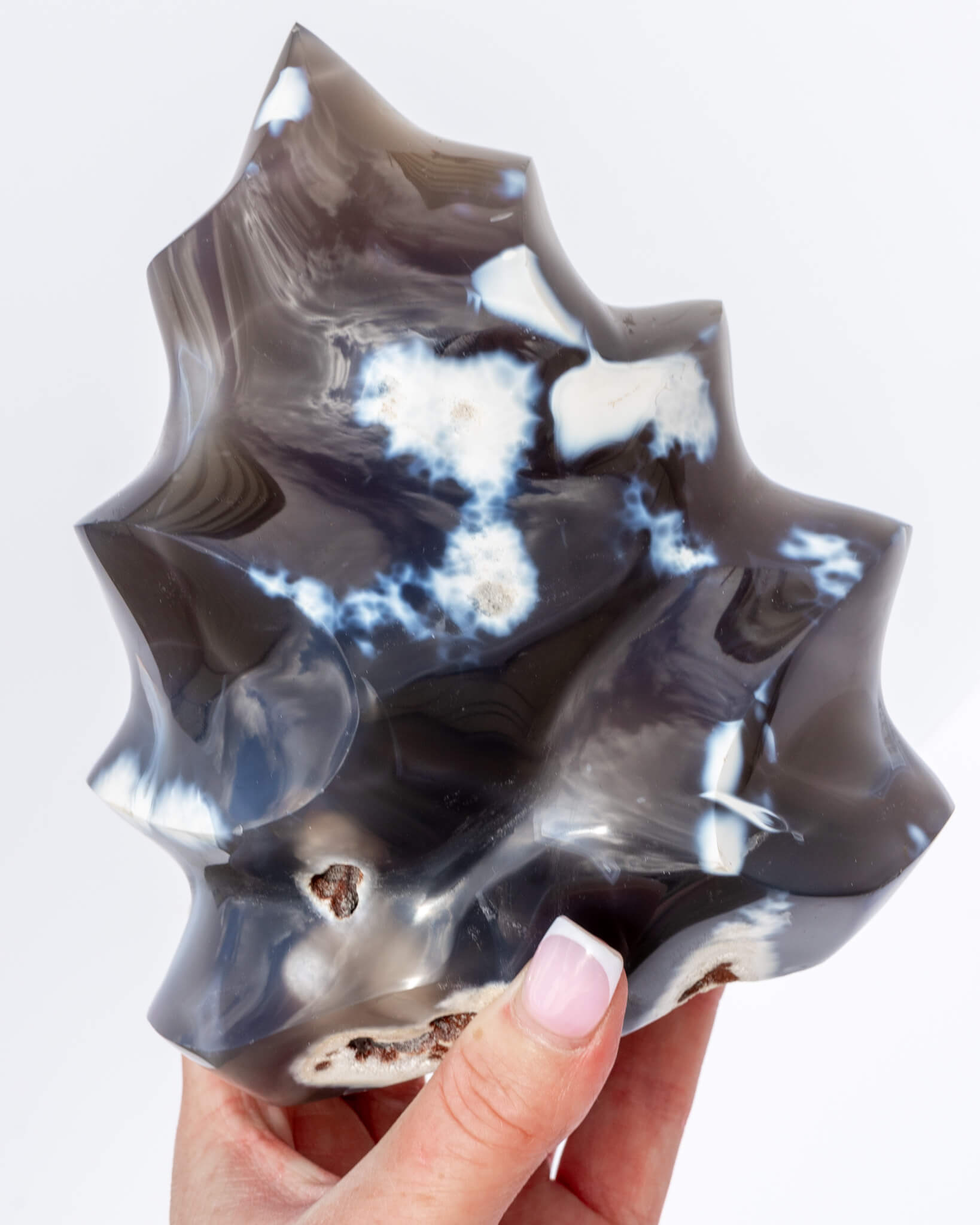 Orca Agate Flame Healing Crystal