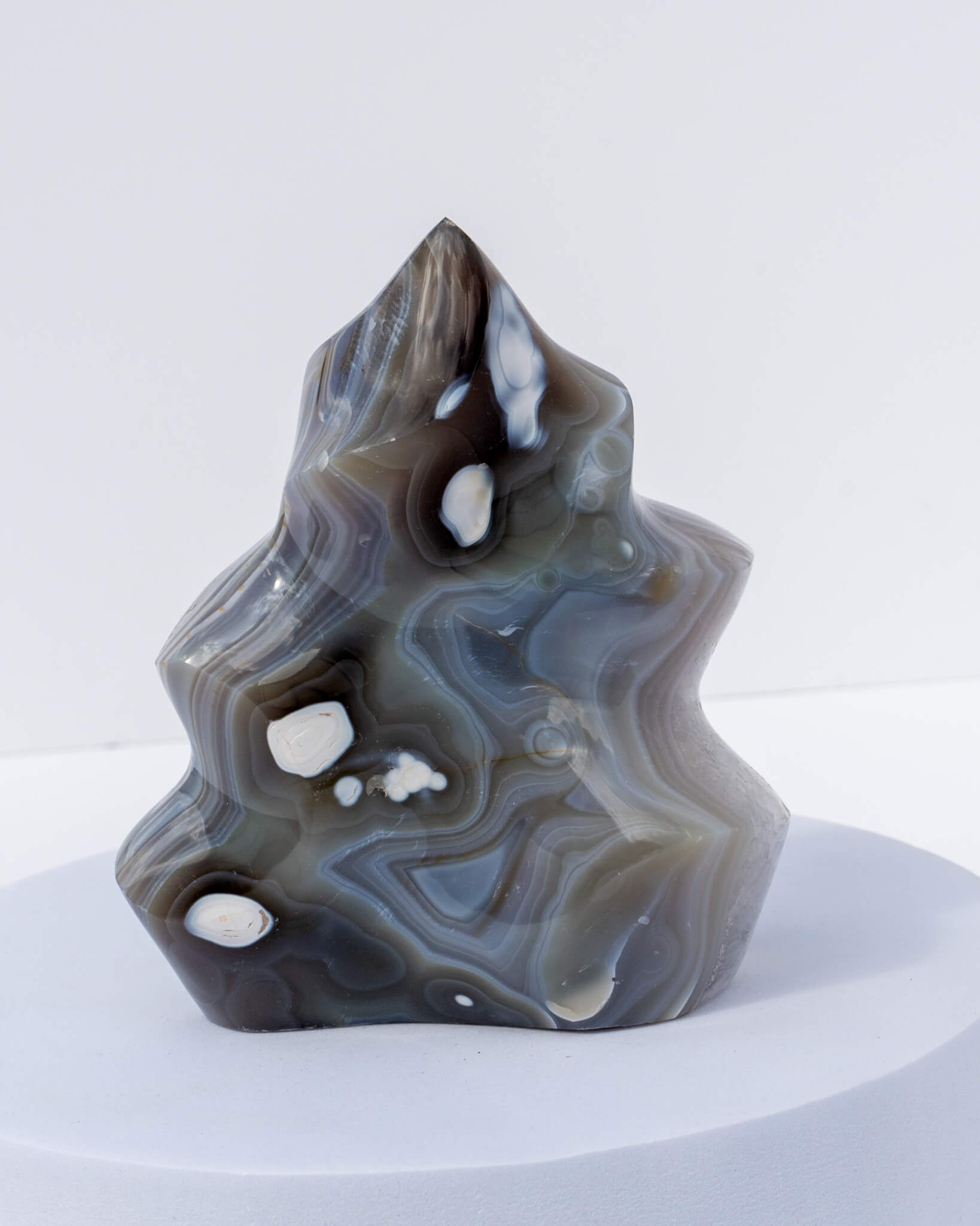 Orca Agate Flame Healing Crystal