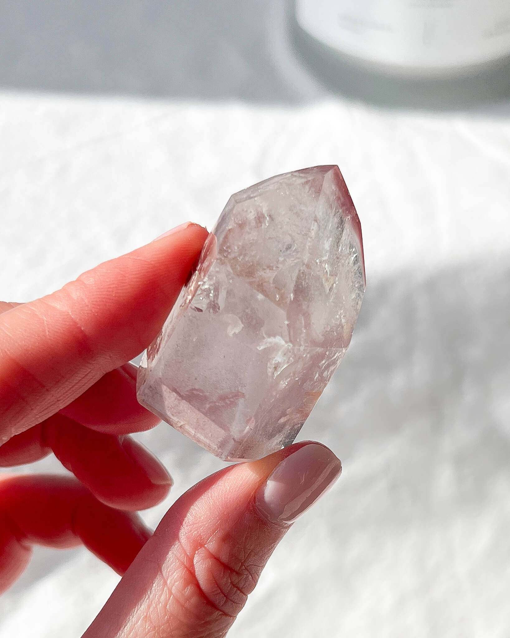 Pink Lithium Tower Healing Crystal