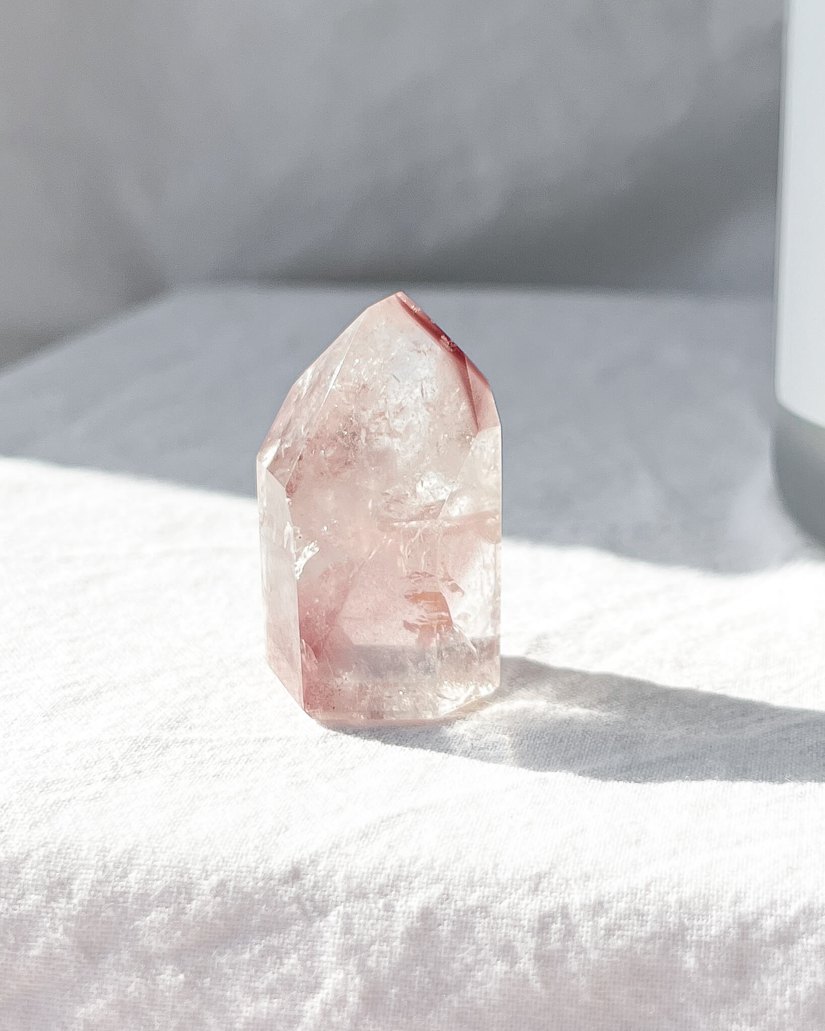 Pink Lithium Tower Healing Crystal