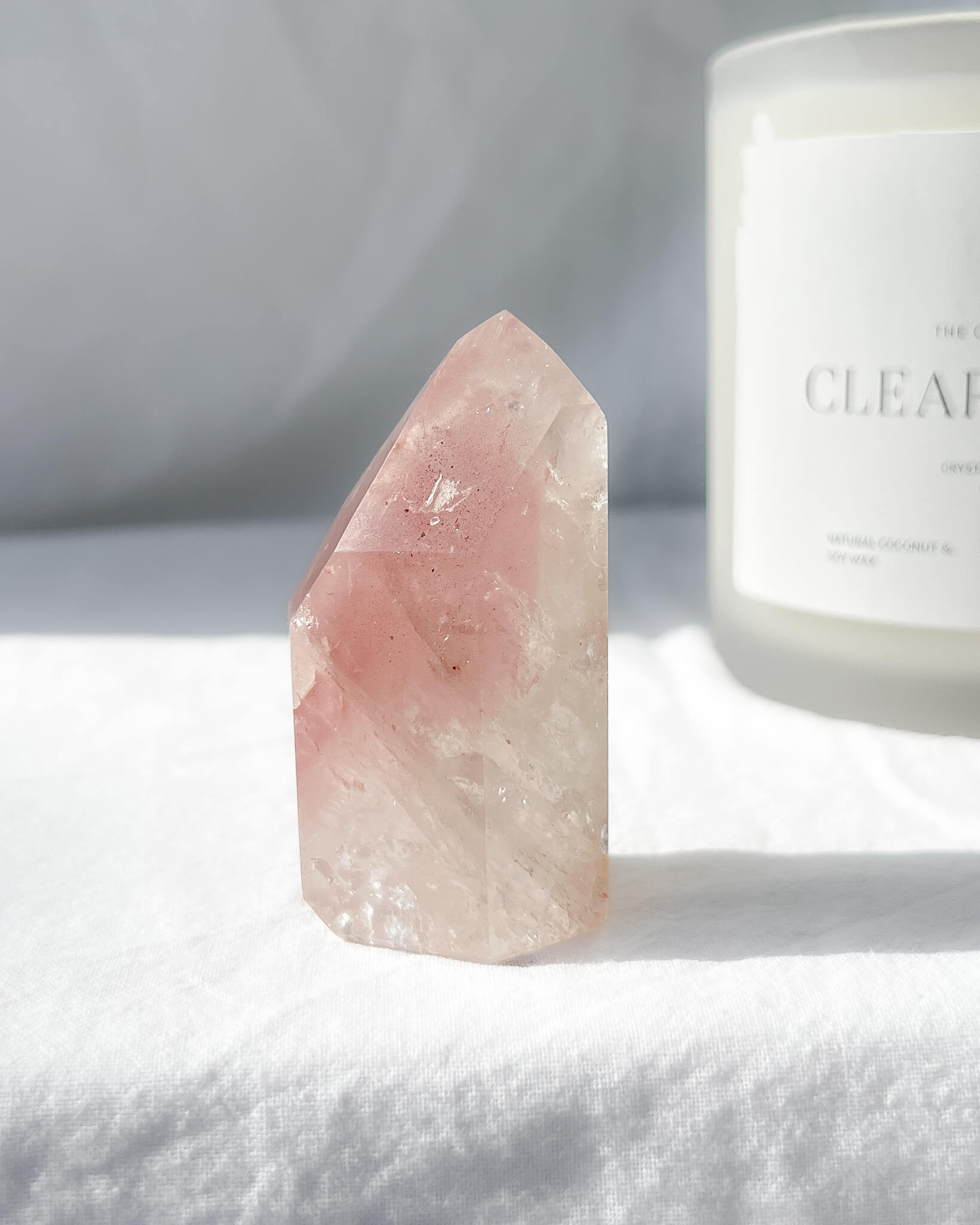 Pink Lithium Tower Healing Crystal