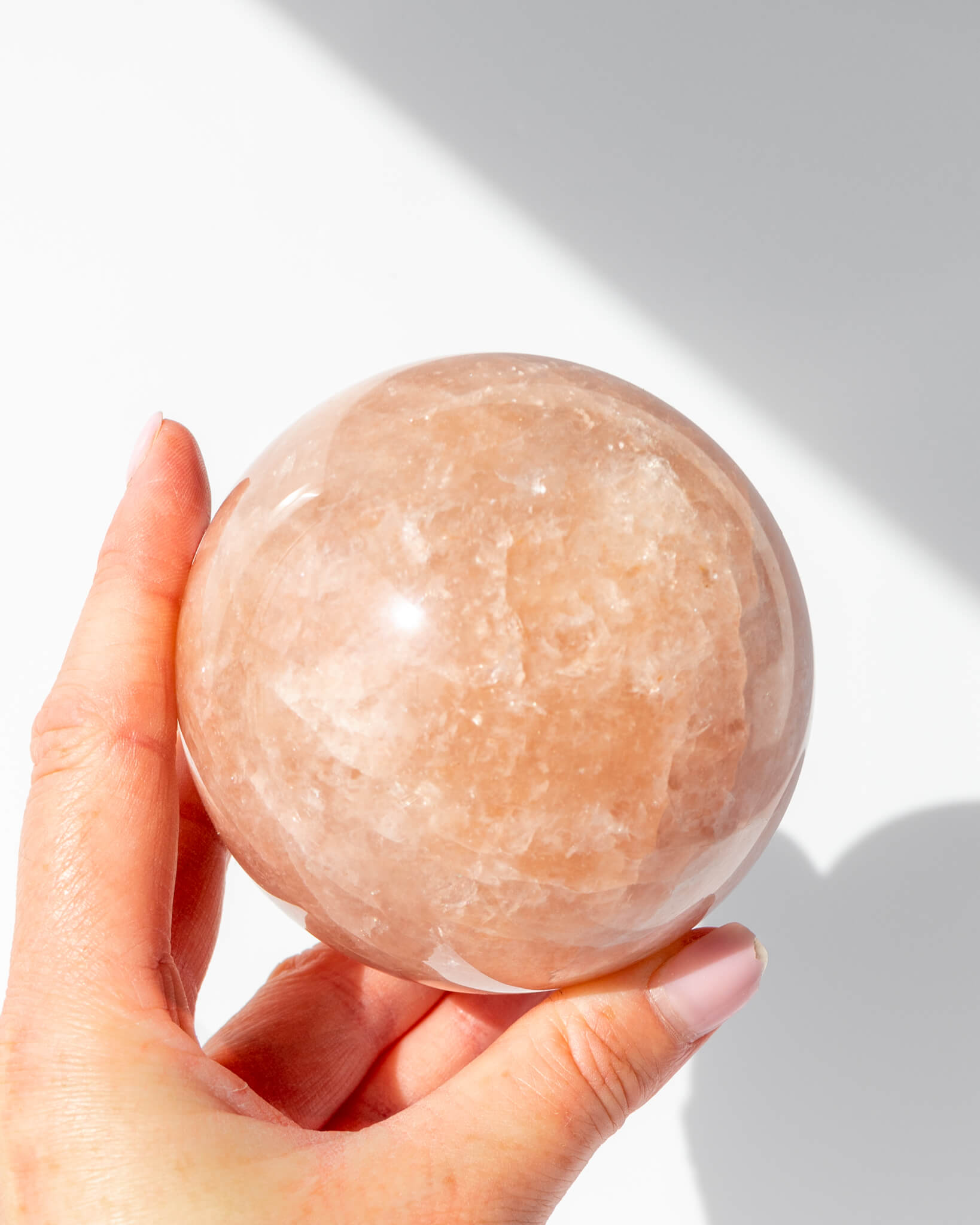 Pink Amphibole Sphere Healing Crystal