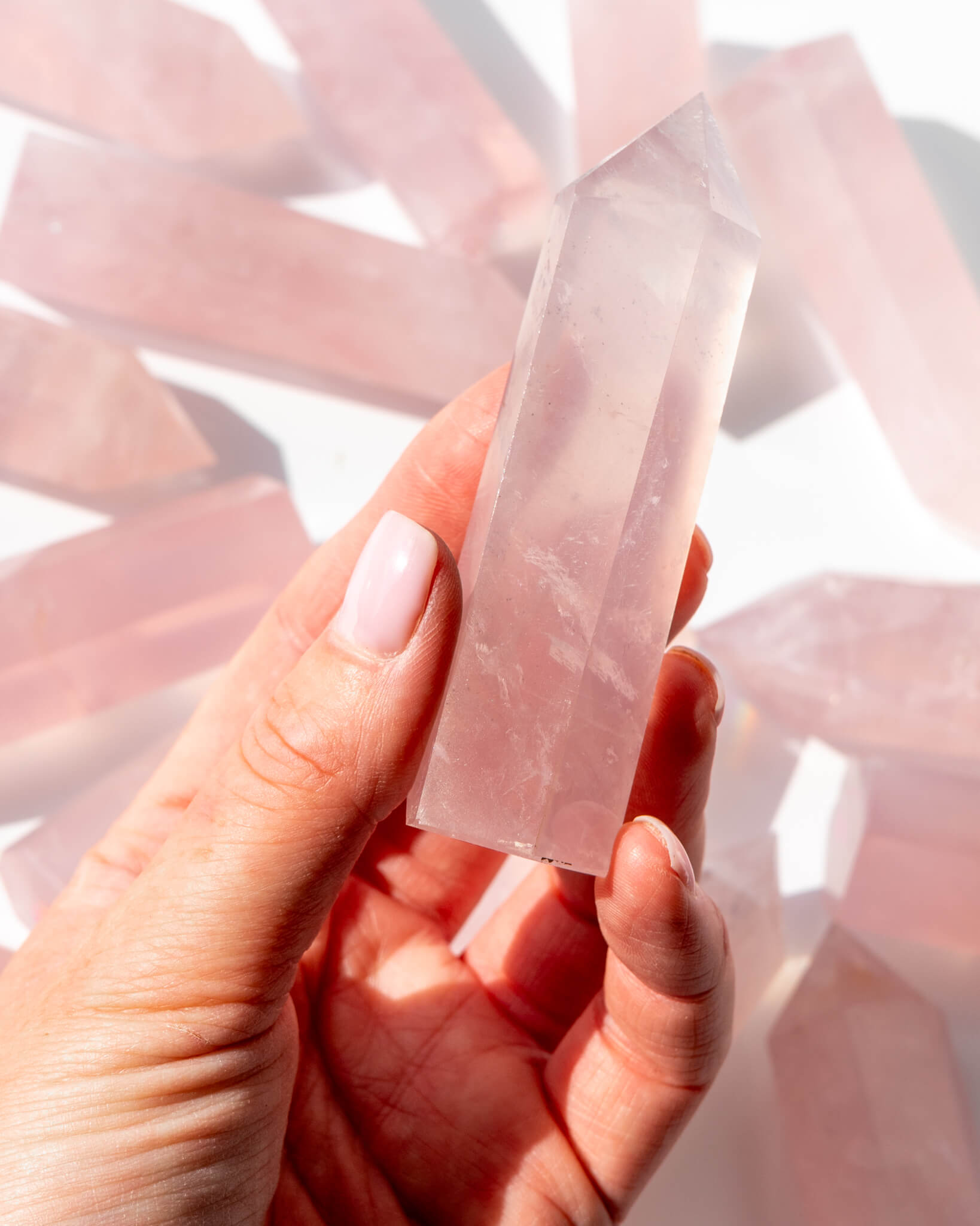 Rose Quartz Point Healing Crystal